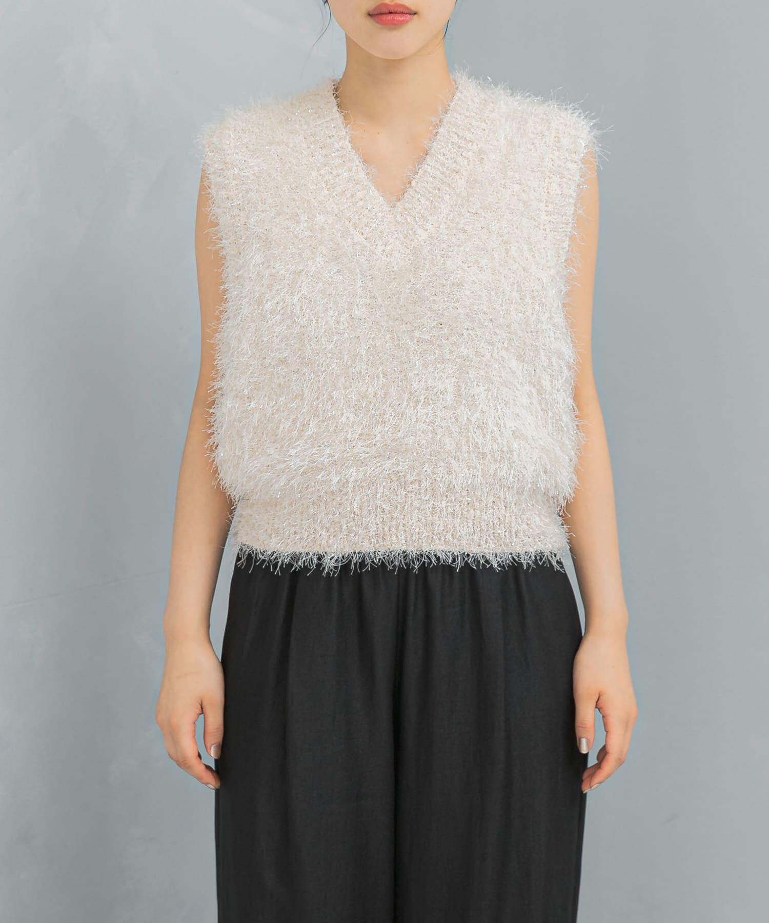 URBAN RESEARCH ROSSO「シャギーニットベスト」|ベスト・ジレ|