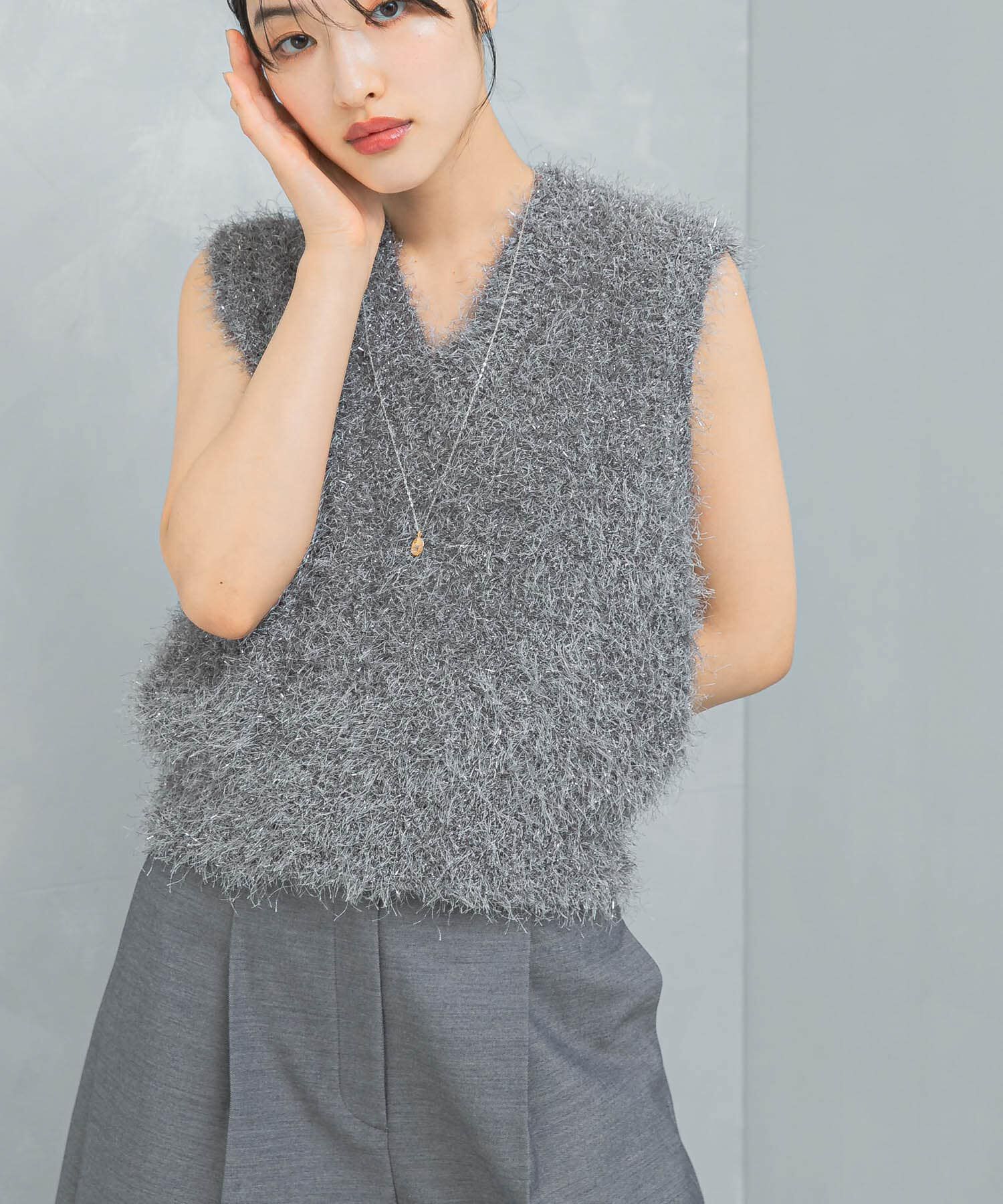 URBAN RESEARCH ROSSO「シャギーニットベスト」|ベスト・ジレ|