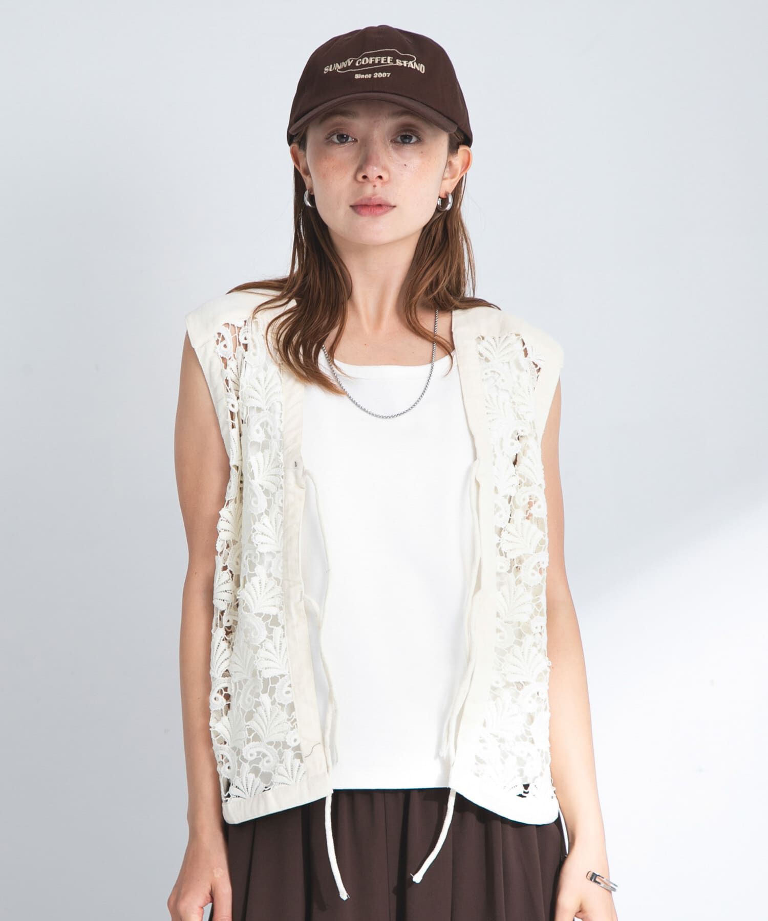 Sonny Label 「ボタニカルモチーフレースベスト」|ベスト・ジレ|