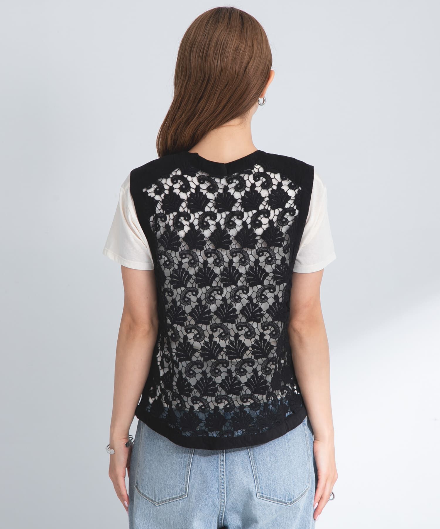 Sonny Label 「ボタニカルモチーフレースベスト」|ベスト・ジレ|