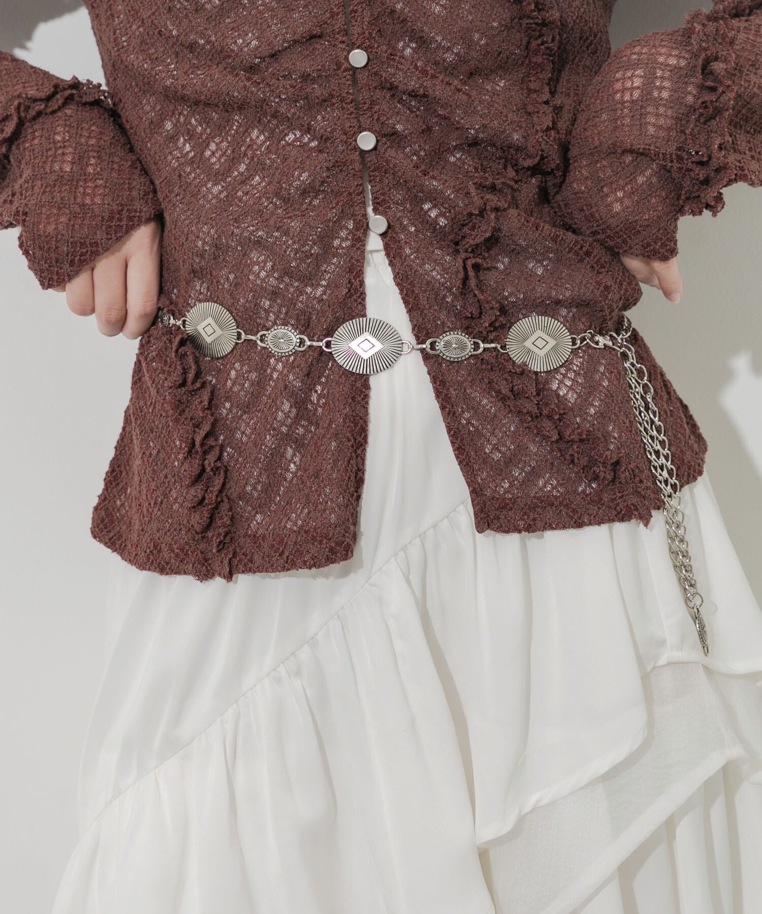 SMELLY「コンチョチェーンベルト」|ベルト|