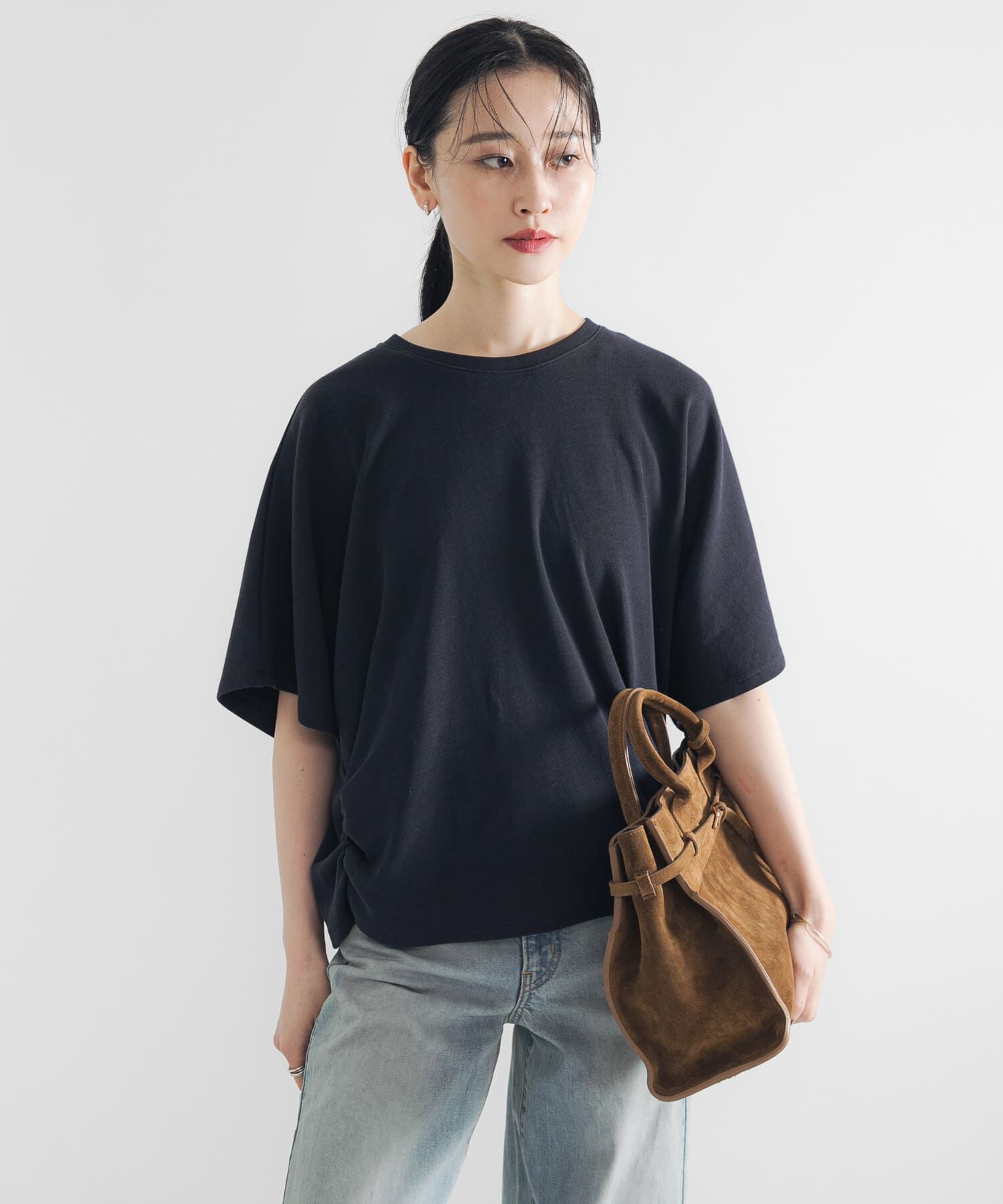 URBAN RESEARCH「サイドギャザードルマントップス」|Tシャツ・カットソー|