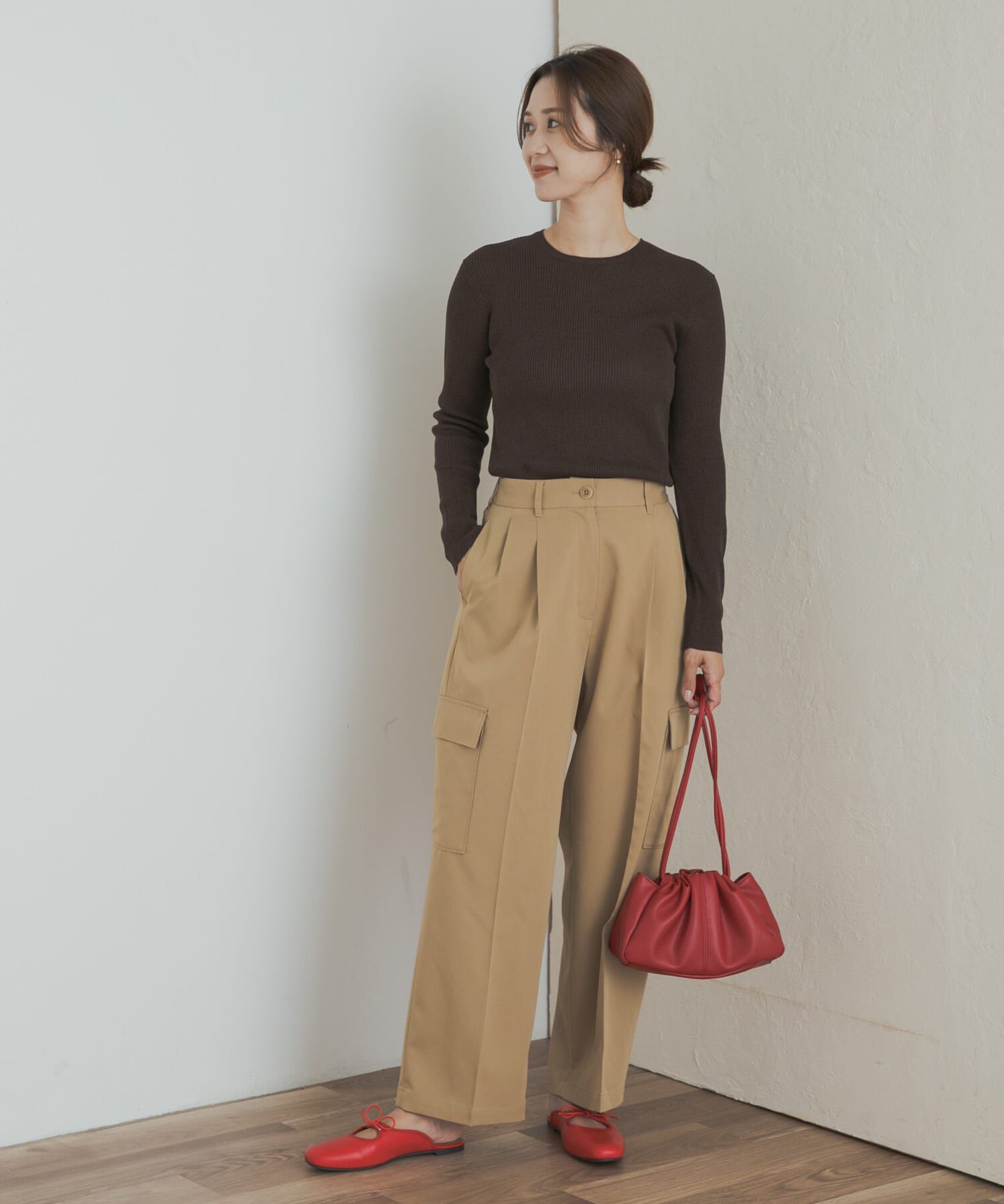 URBAN RESEARCH DOORS「ラメリブプルオーバー」|ニット・セーター|