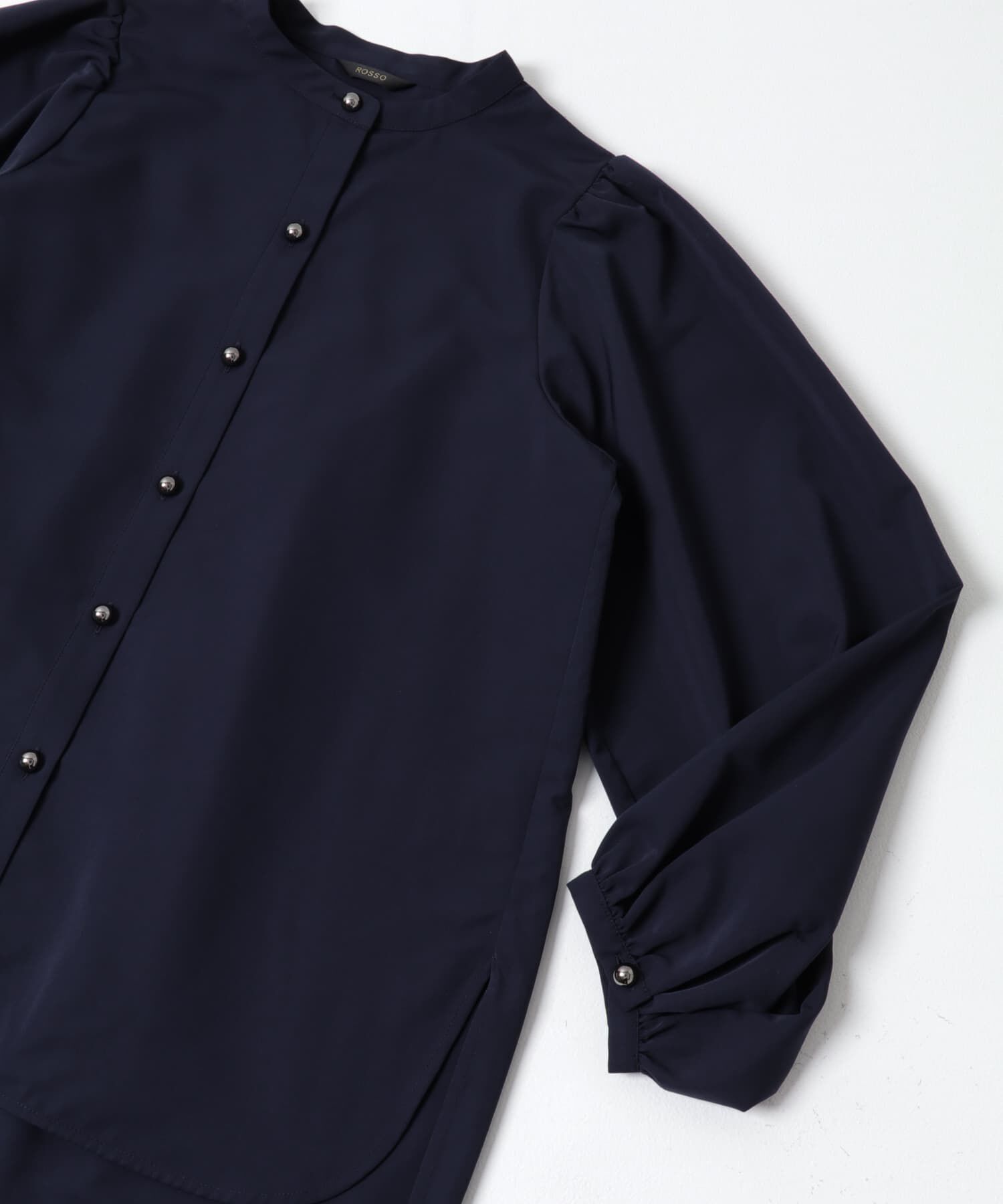 URBAN RESEARCH ROSSO「バンドカラーボリュームシャツブラウス」|シャツ・ブラウス|