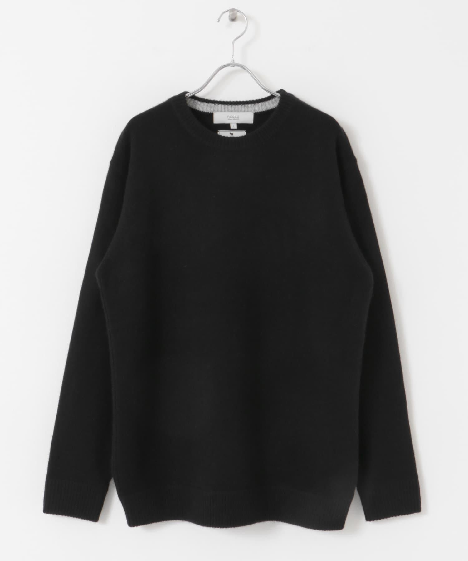 URBAN RESEARCH ROSSO「『XLサイズあり』ハミルトンラムズウールエルボーパッチニット」|ニット・セーター|