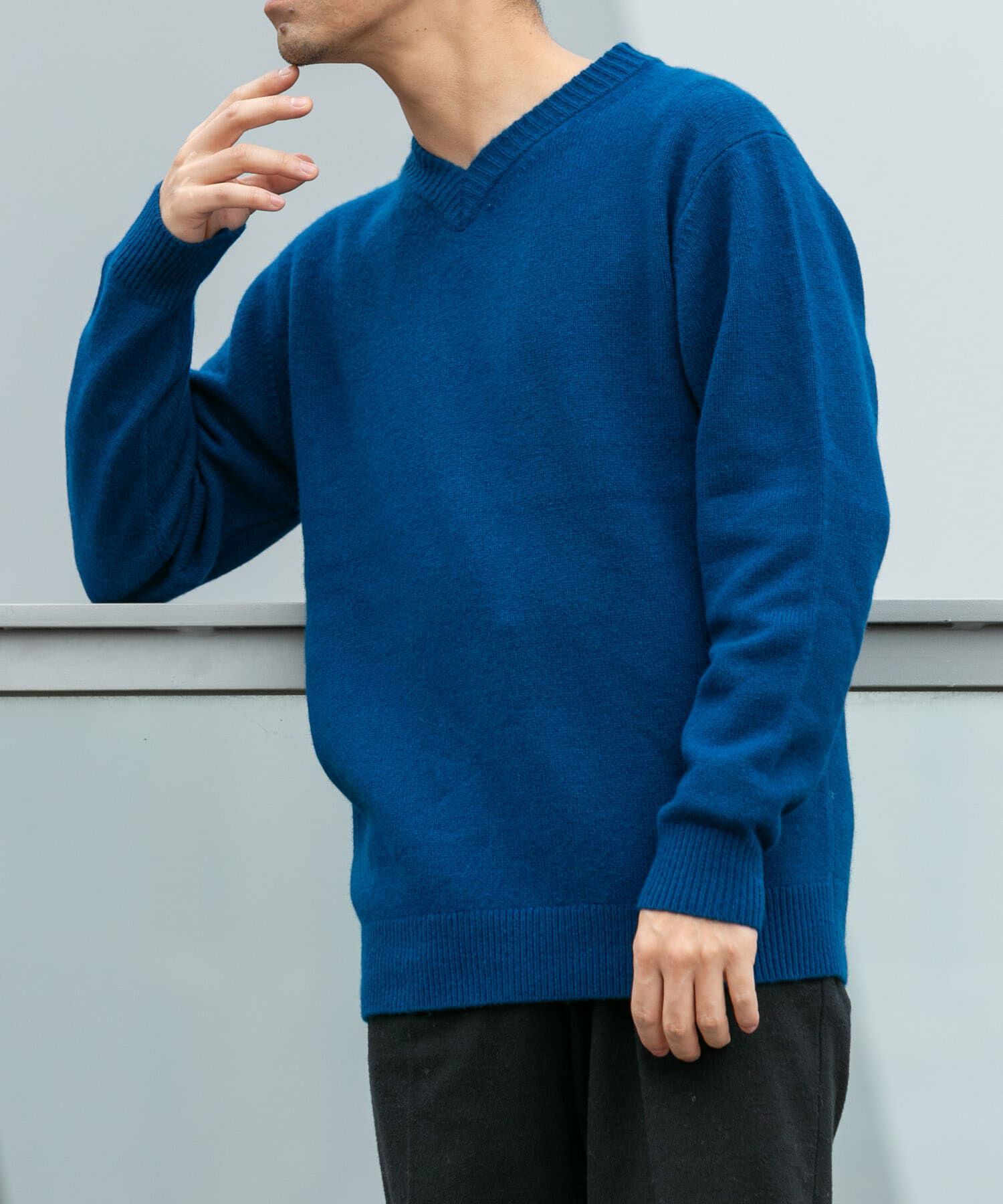 URBAN RESEARCH ROSSO「『XLサイズあり』ハミルトンラムズウールVネックニット」|ニット・セーター|