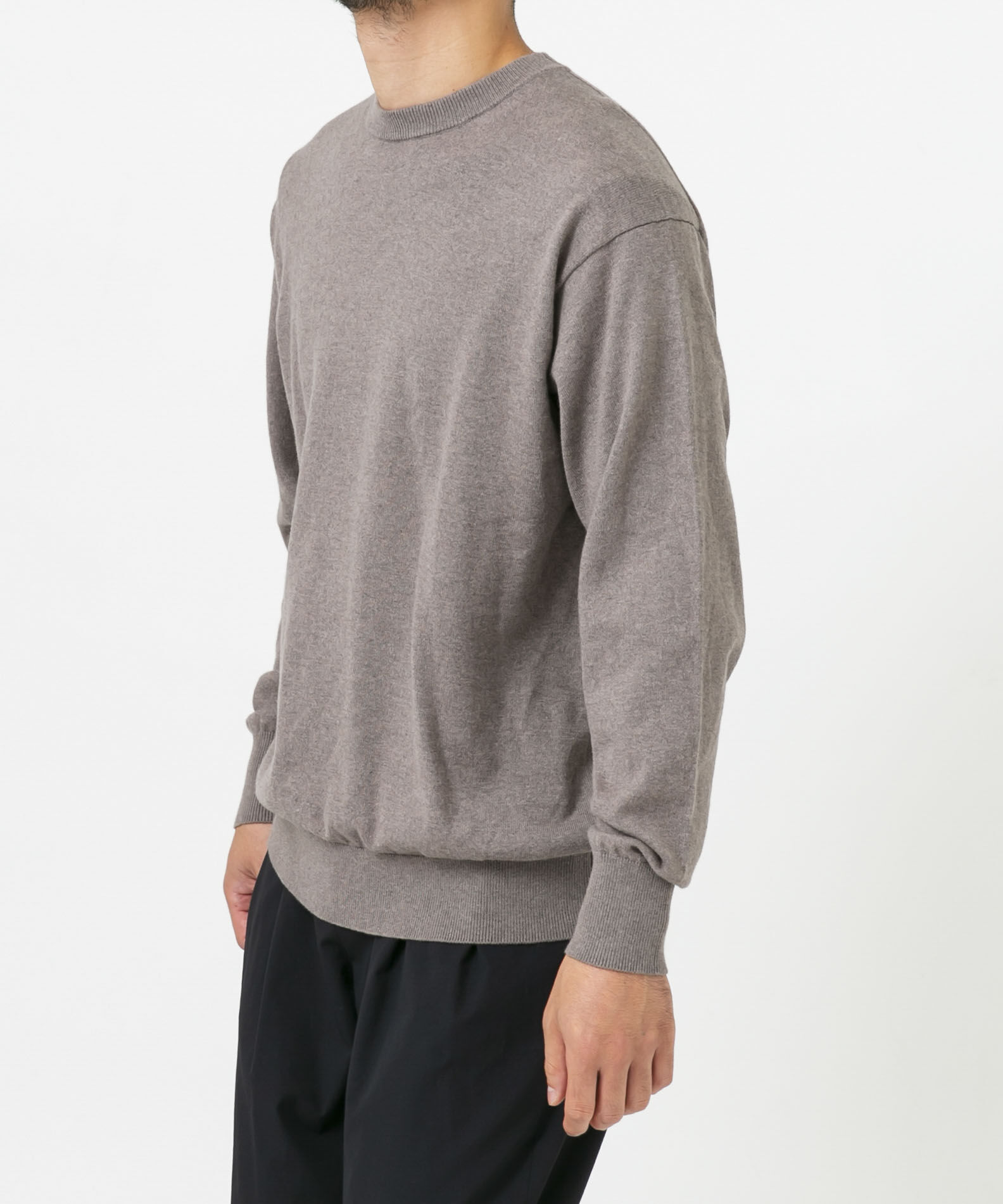 URBAN RESEARCH ROSSO「コットンカシミヤクルーネックニット」|ニット・セーター|