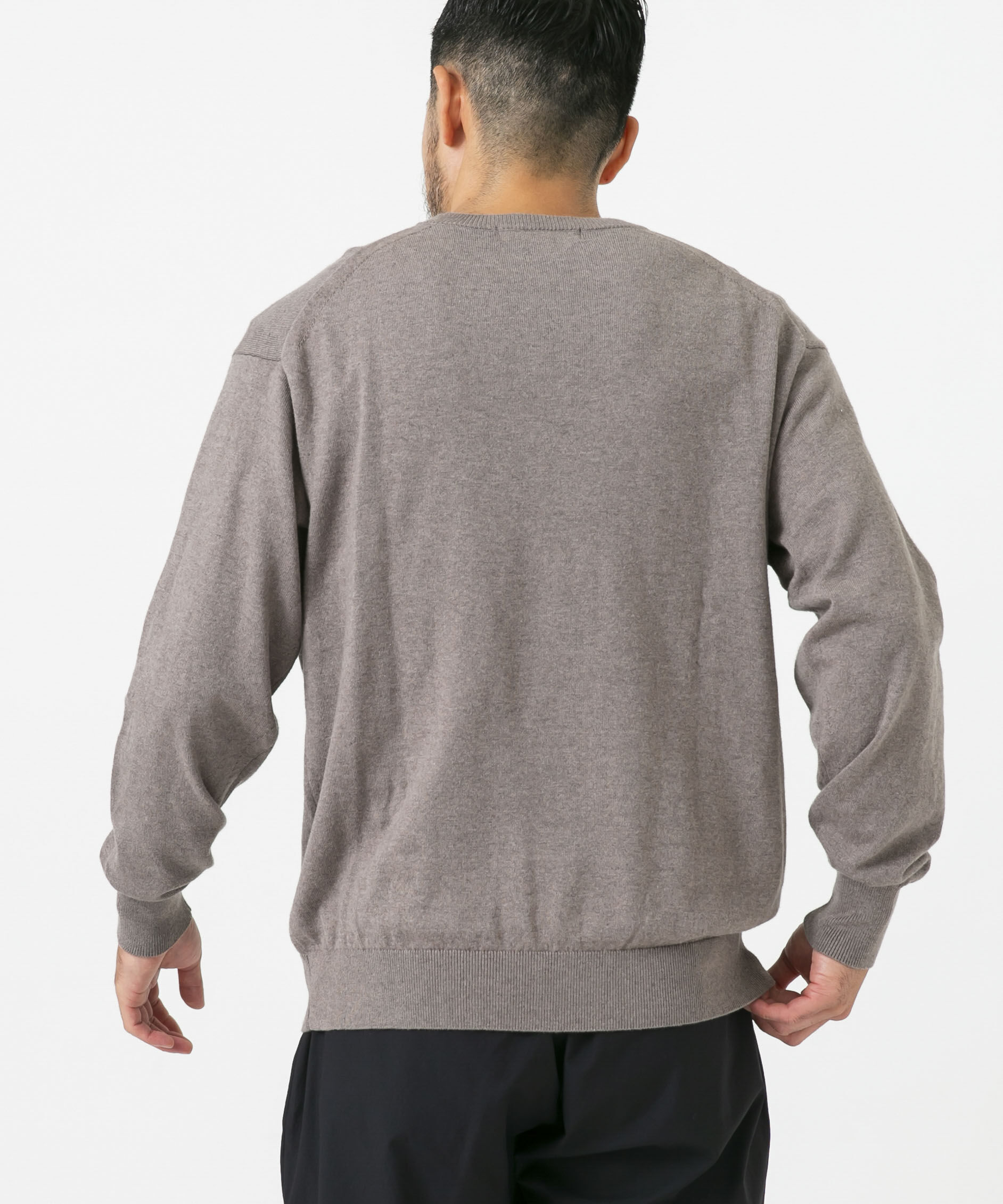 URBAN RESEARCH ROSSO「コットンカシミヤクルーネックニット」|ニット・セーター|