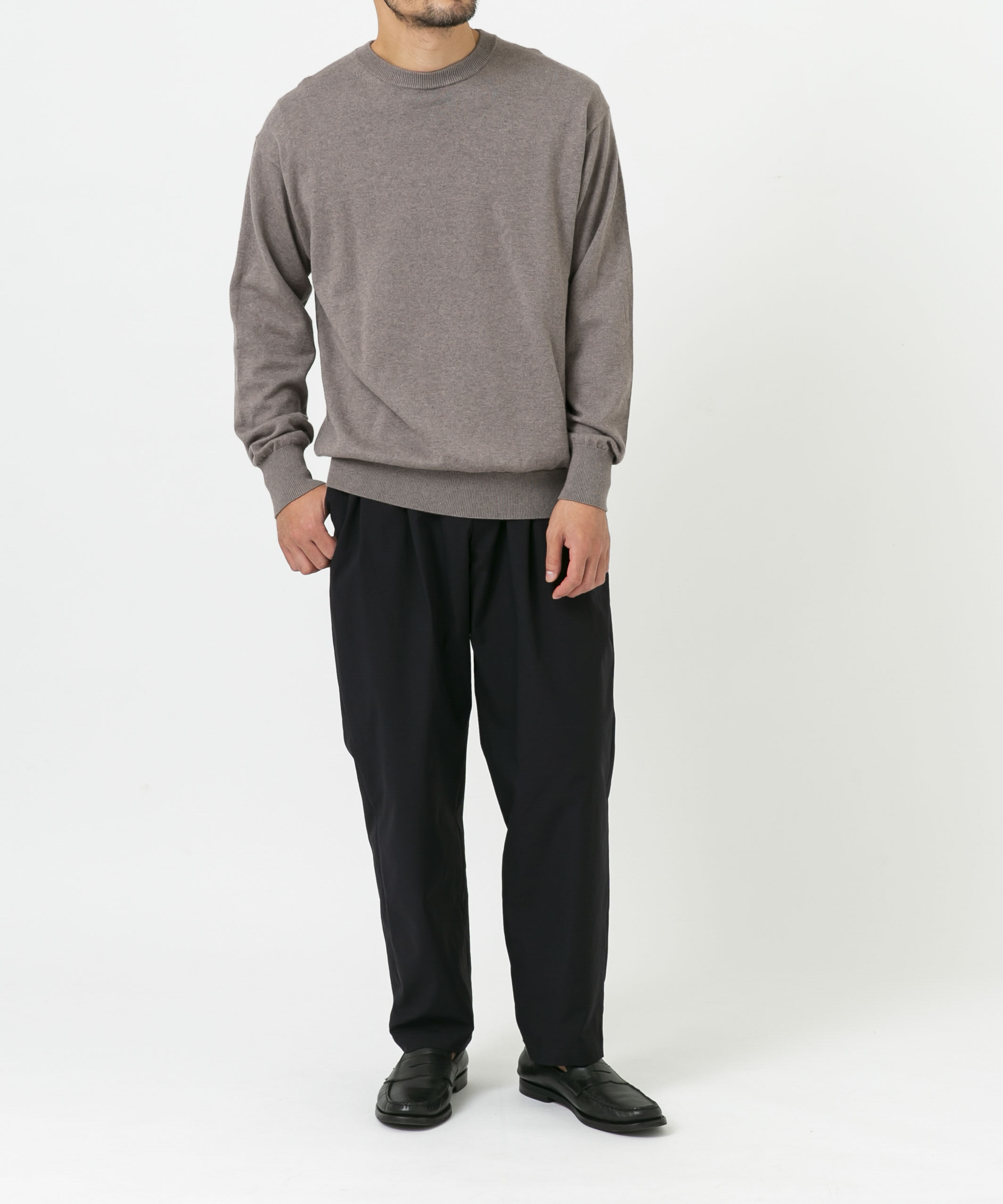 URBAN RESEARCH ROSSO「コットンカシミヤクルーネックニット」|ニット・セーター|