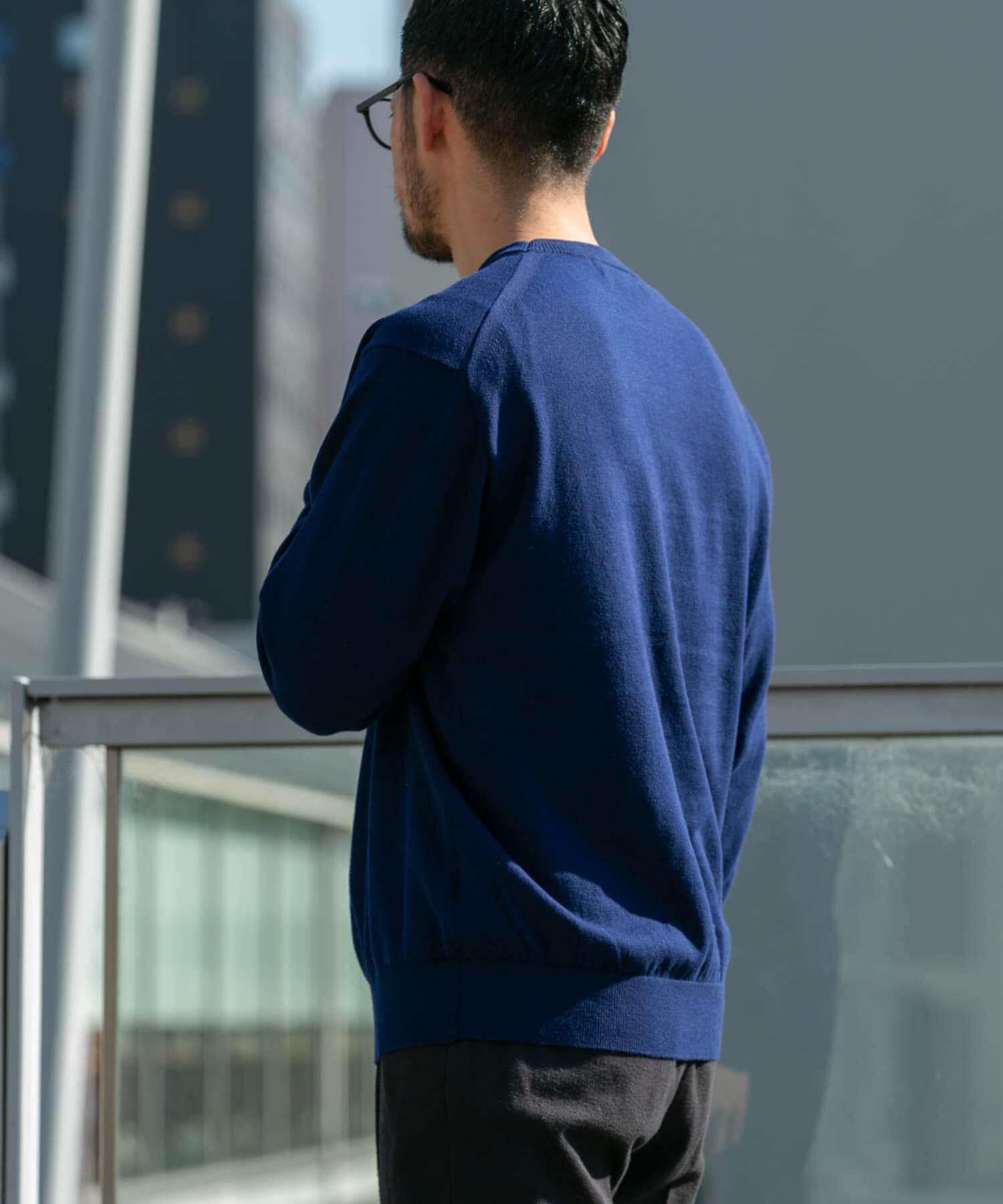 URBAN RESEARCH ROSSO「コットンカシミヤクルーネックニット」|ニット・セーター|