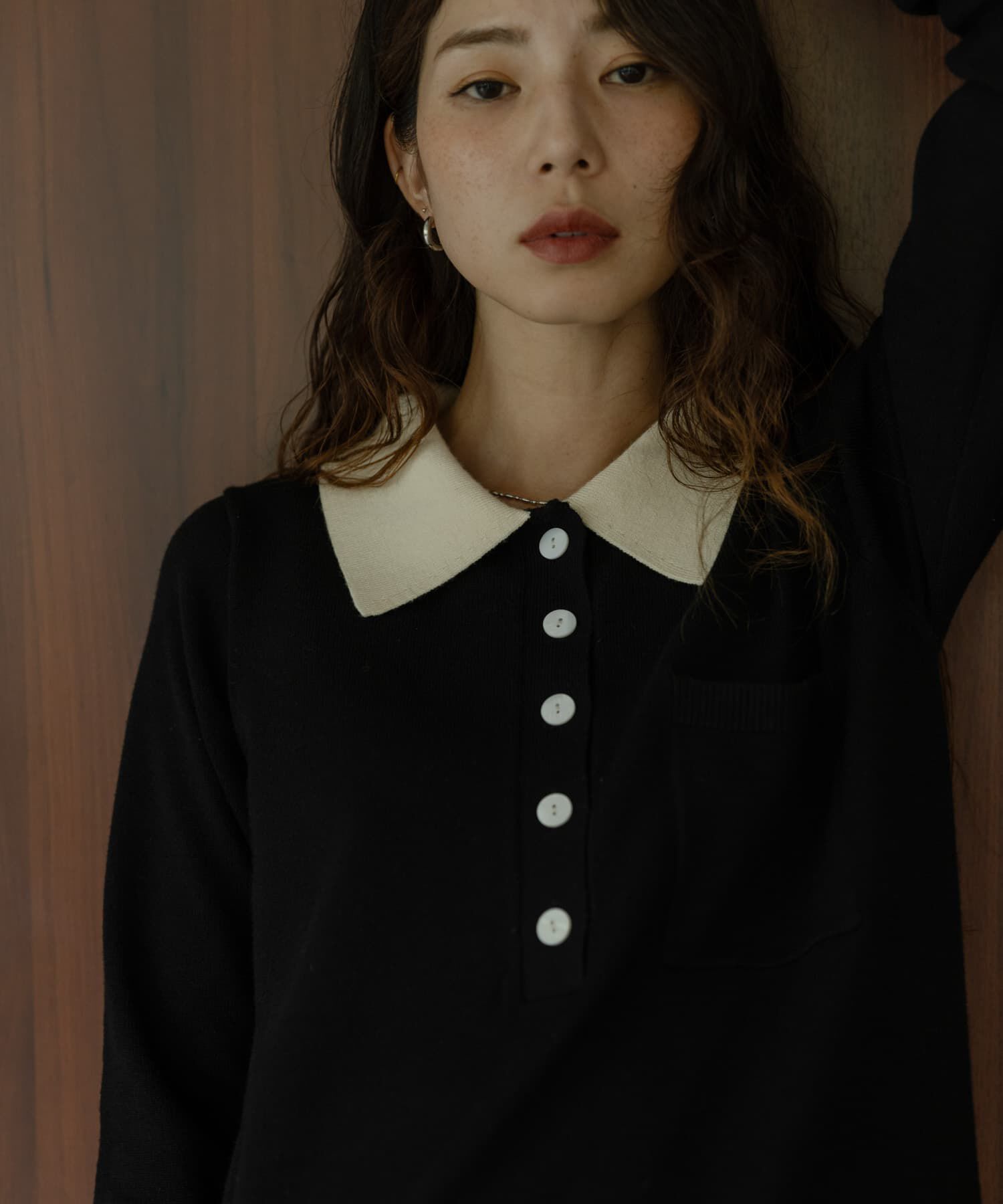 Sonny Label 「『WEB限定』ニットポロワンピース」|ワンピース|