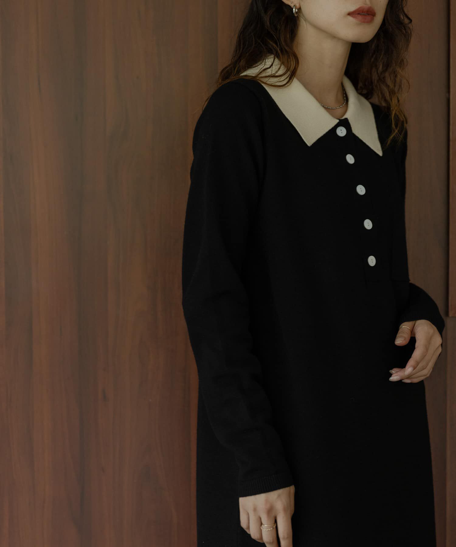 Sonny Label 「『WEB限定』ニットポロワンピース」|ワンピース|