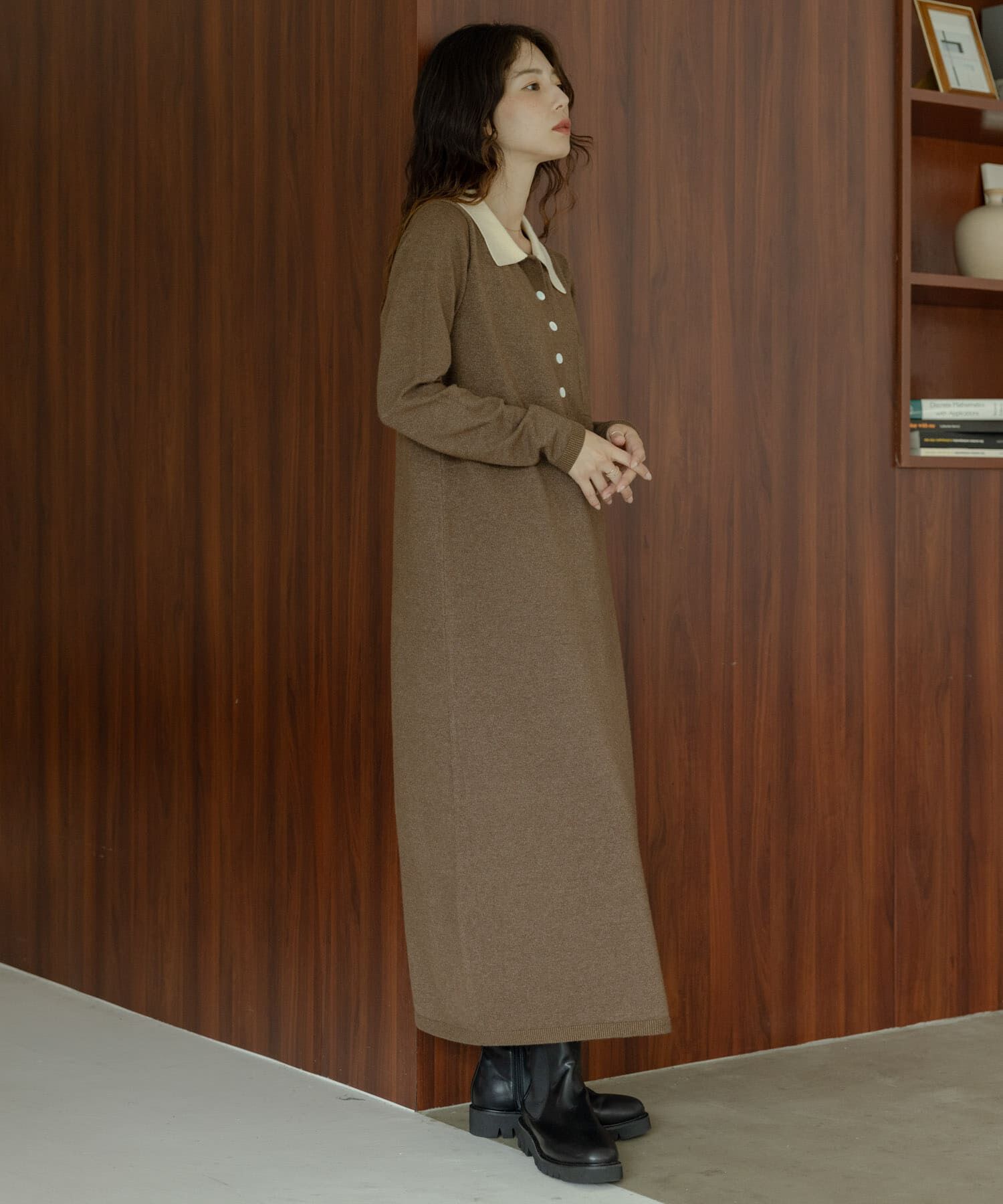 Sonny Label 「『WEB限定』ニットポロワンピース」|ワンピース|