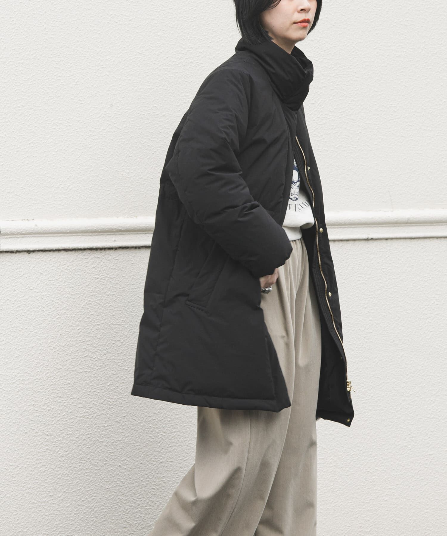 URBAN RESEARCH「スタンドカラードロストダウンコート」|ダウン|