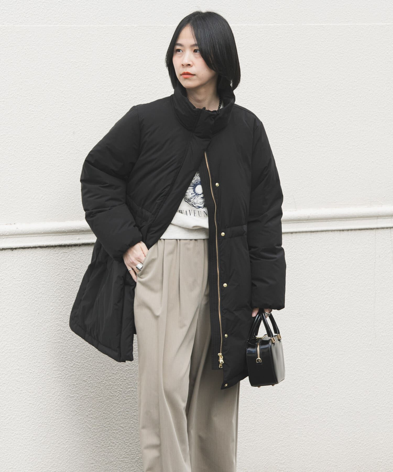 URBAN RESEARCH「スタンドカラードロストダウンコート」|ダウン|