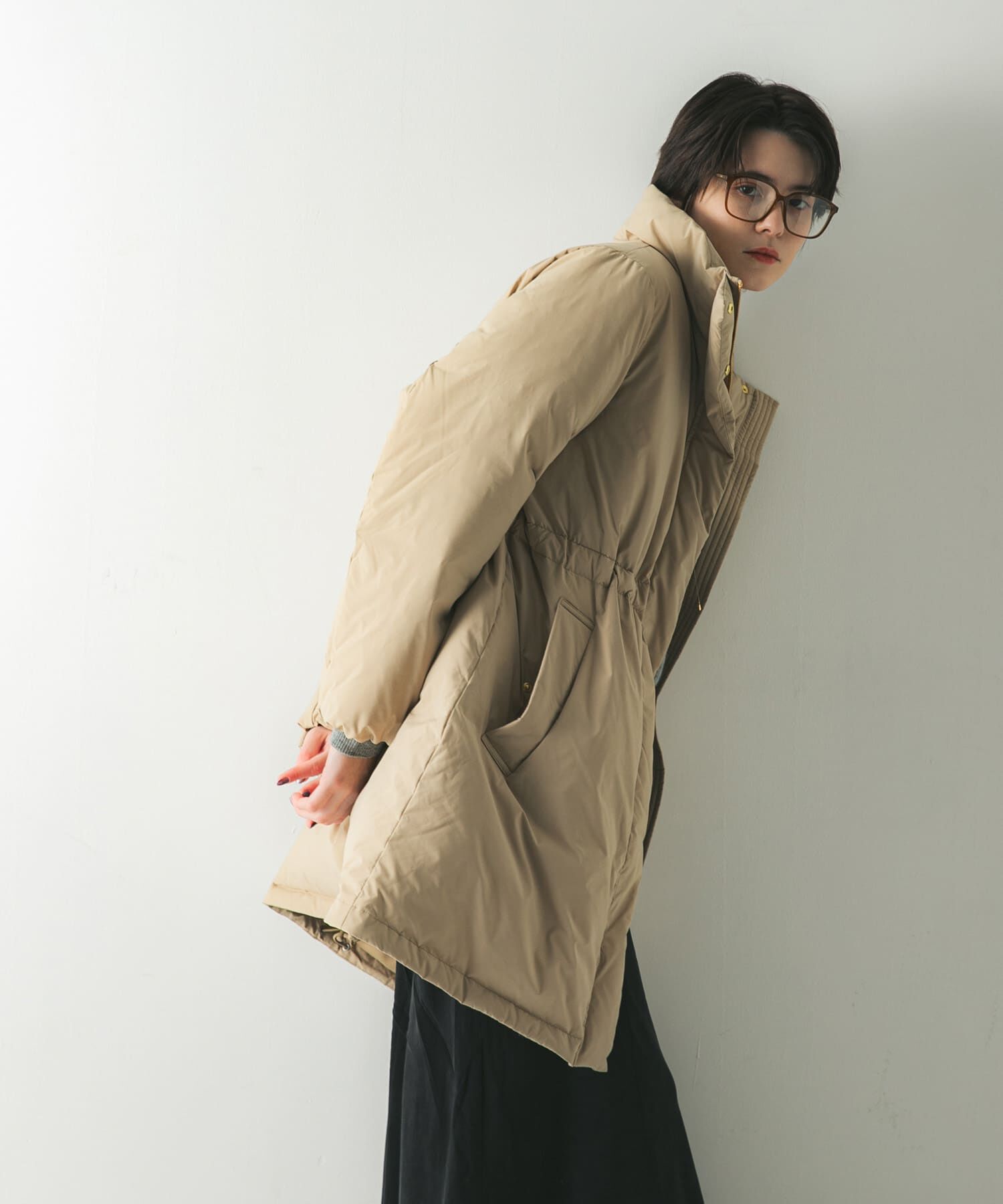 URBAN RESEARCH「スタンドカラードロストダウンコート」|ダウン|