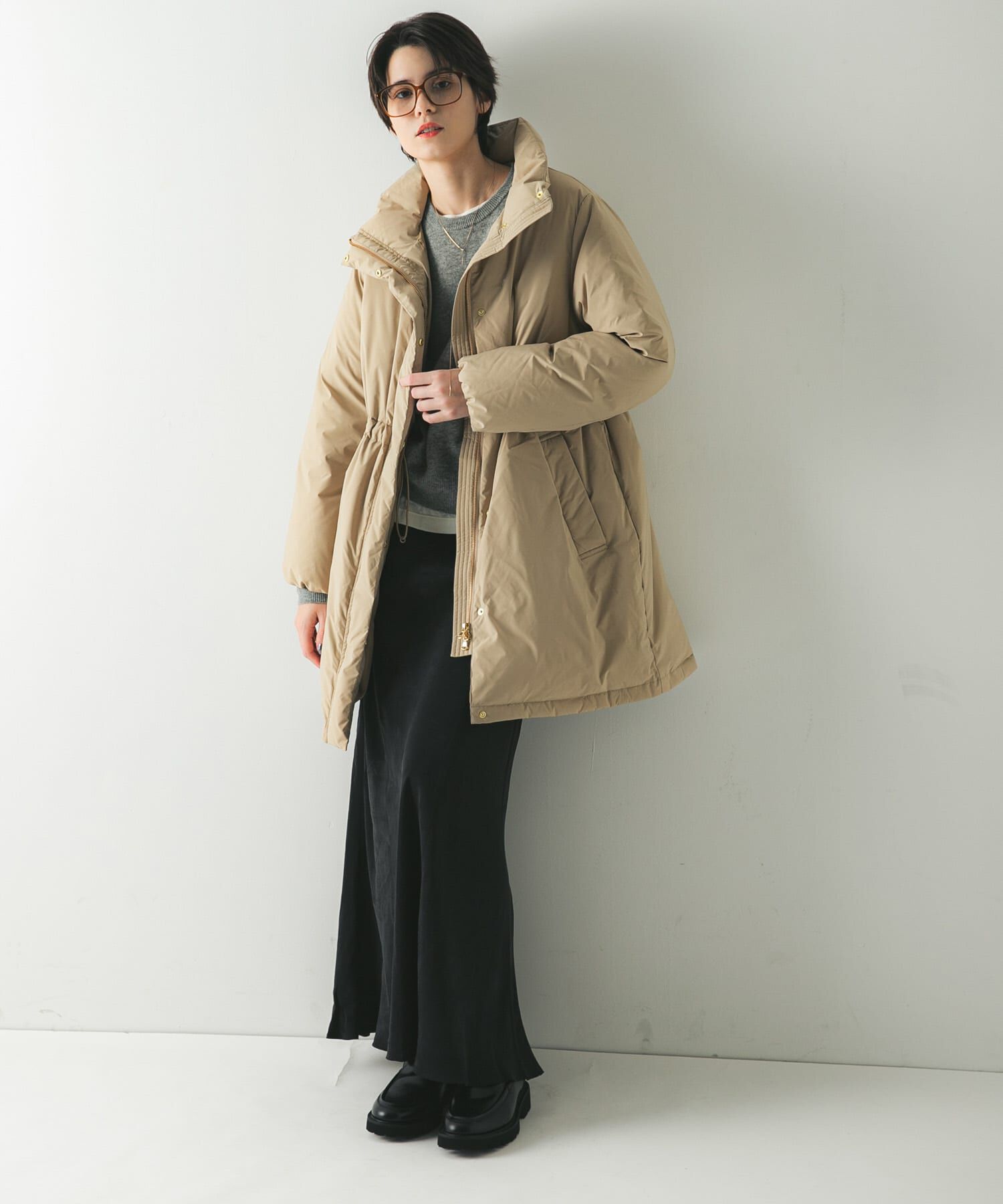 URBAN RESEARCH「スタンドカラードロストダウンコート」|ダウン|