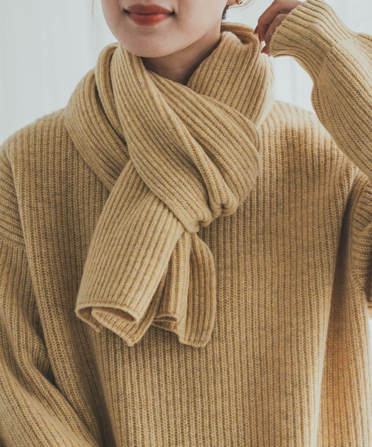 URBAN RESEARCH DOORS「ハミルトンリブストール」|ストール|