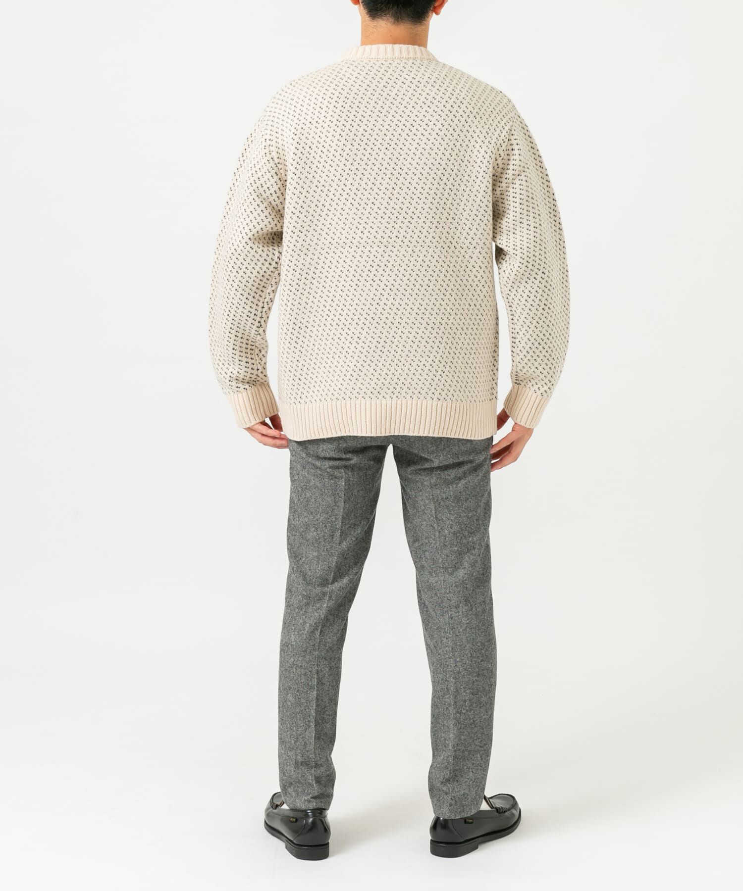 URBAN RESEARCH ROSSO「『XLサイズあり』バーズアイ柄クルーネックニット」|ニット・セーター|