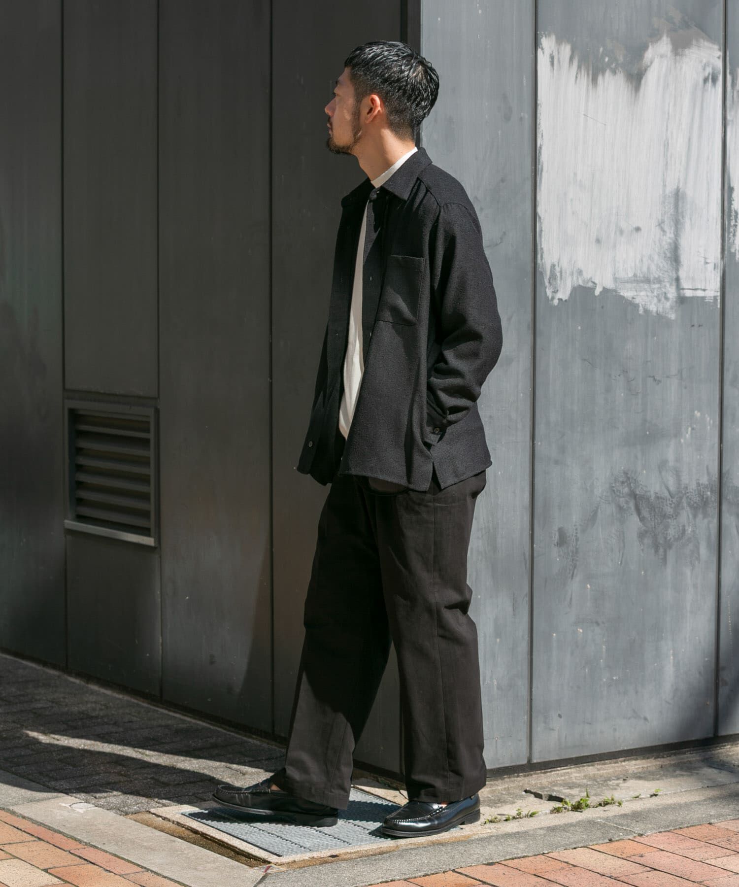 URBAN RESEARCH ROSSO「ツイードサイドポケットシャツ」|シャツ・ブラウス|