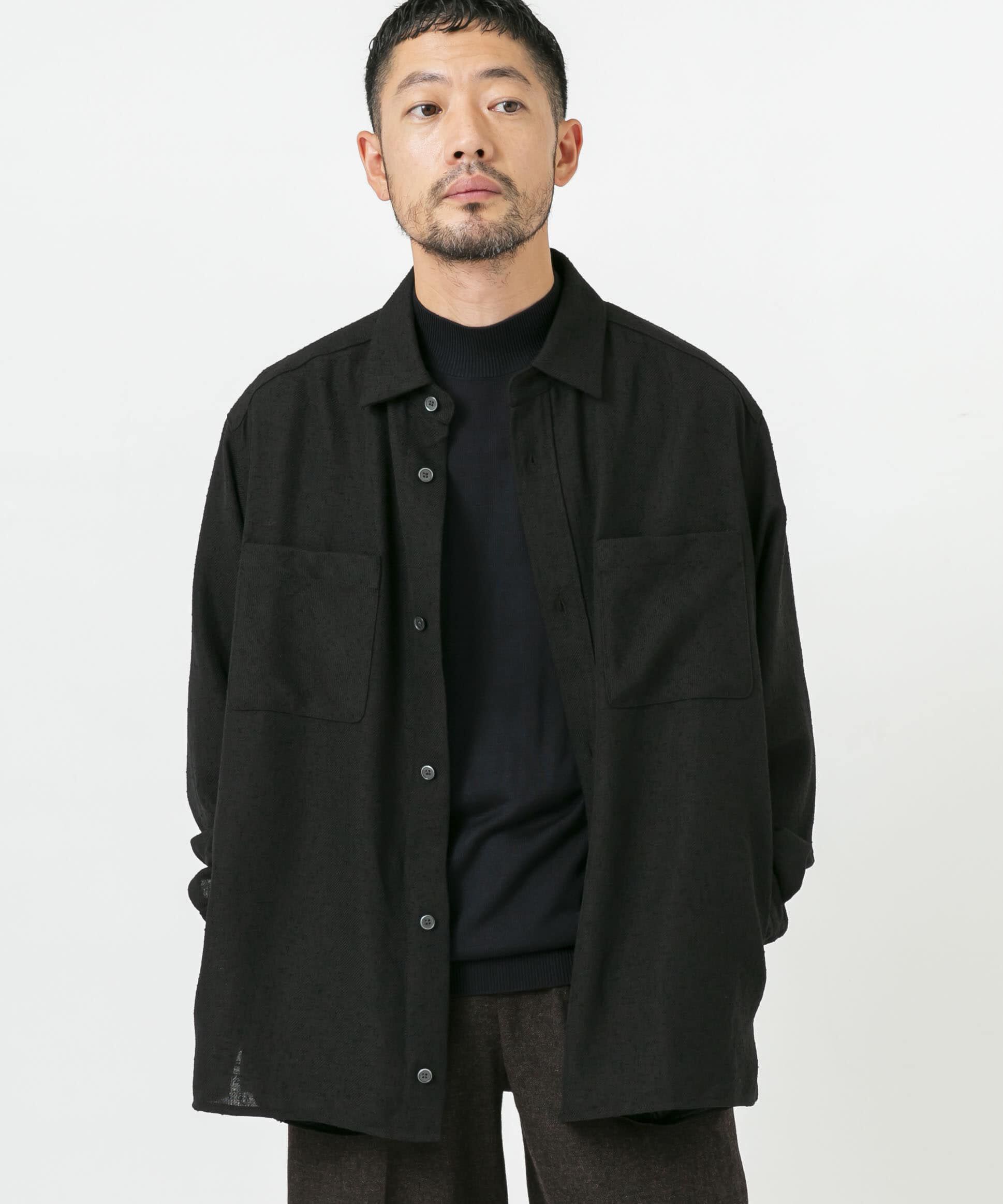 URBAN RESEARCH ROSSO「ツイードサイドポケットシャツ」|シャツ・ブラウス|