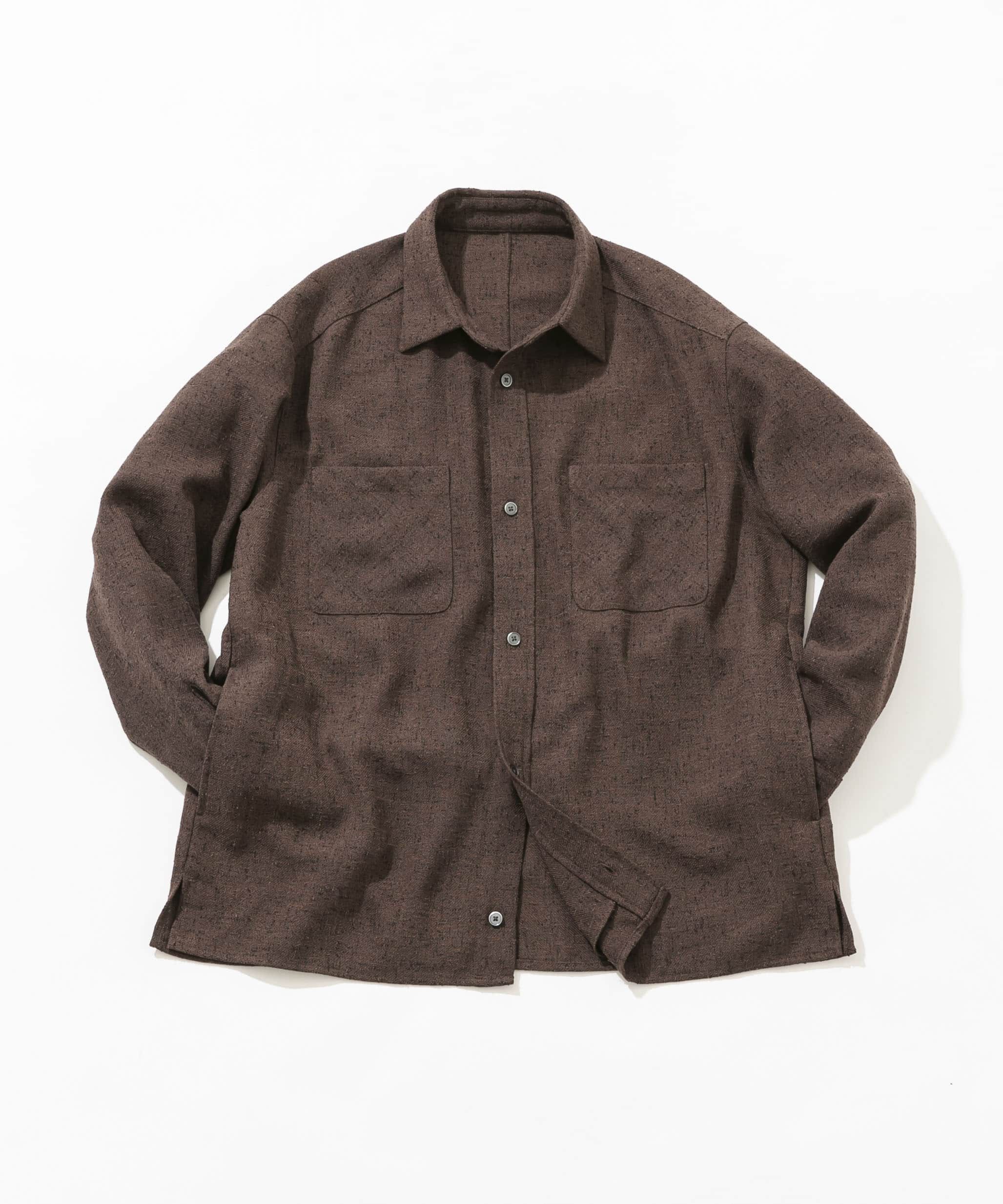 URBAN RESEARCH ROSSO「ツイードサイドポケットシャツ」|シャツ・ブラウス|