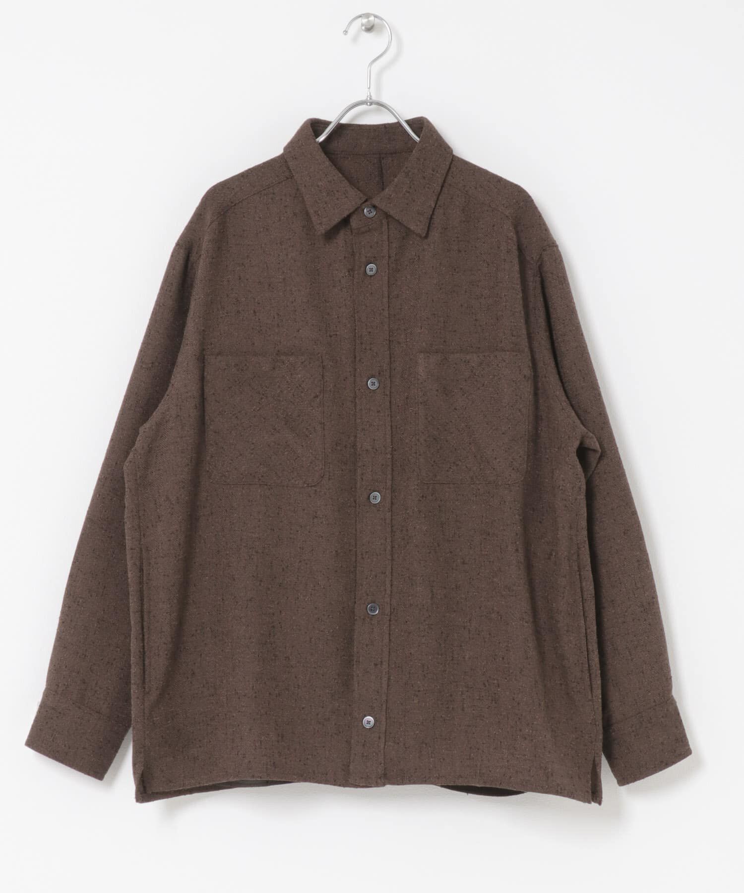 URBAN RESEARCH ROSSO「ツイードサイドポケットシャツ」|シャツ・ブラウス|