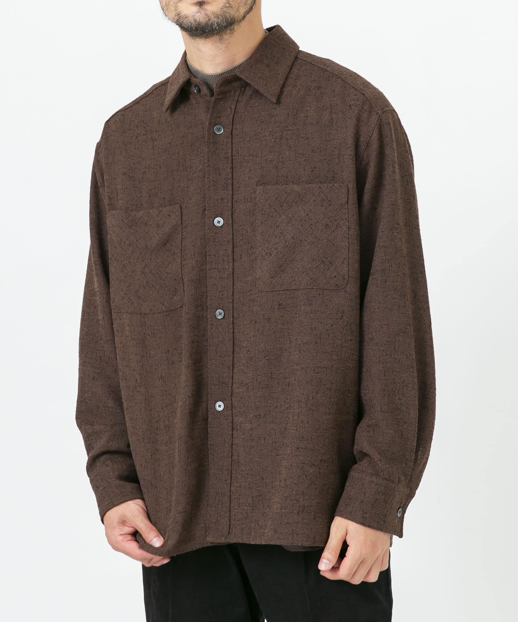 URBAN RESEARCH ROSSO「ツイードサイドポケットシャツ」|シャツ・ブラウス|