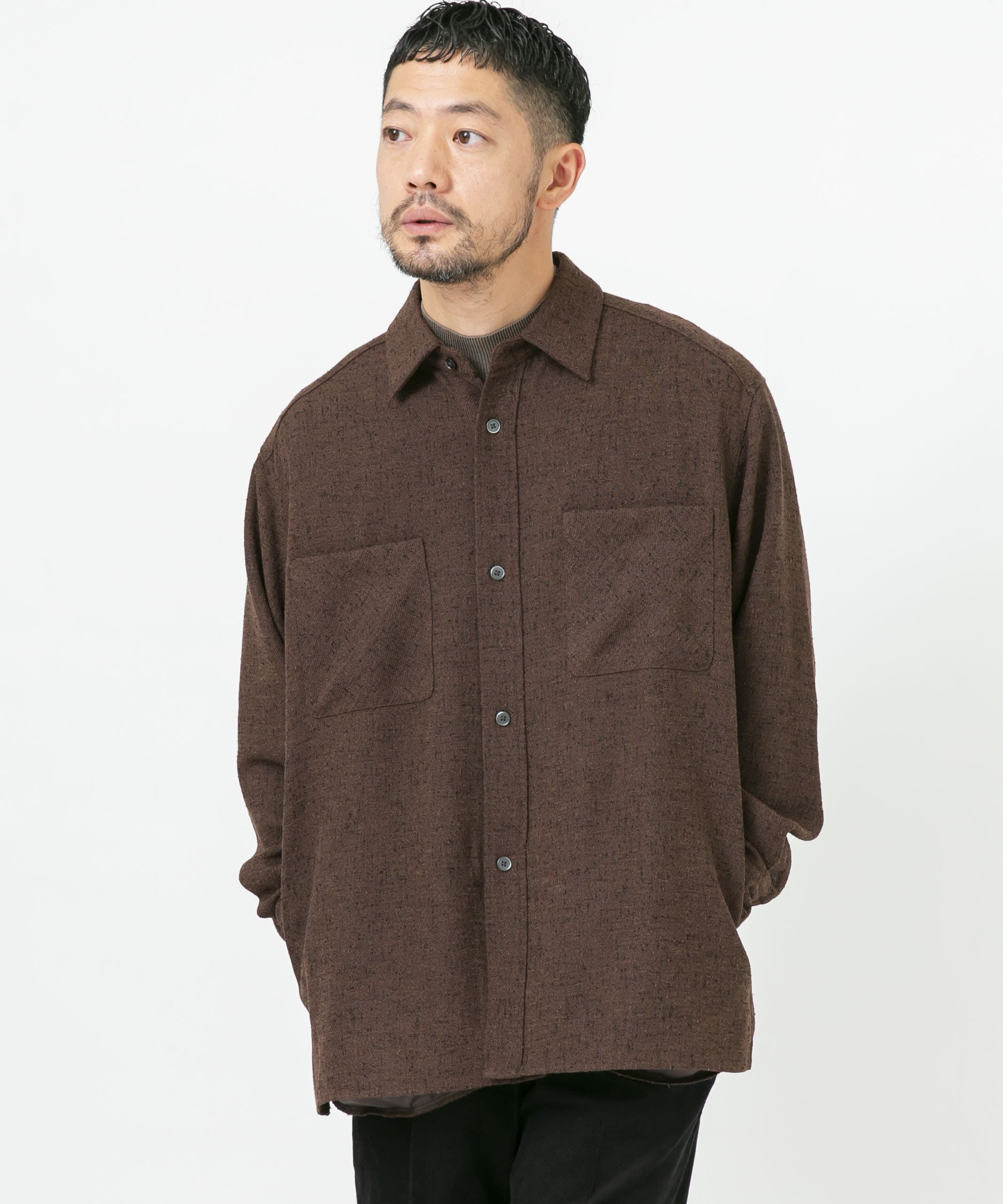 URBAN RESEARCH ROSSO「ツイードサイドポケットシャツ」|シャツ・ブラウス|