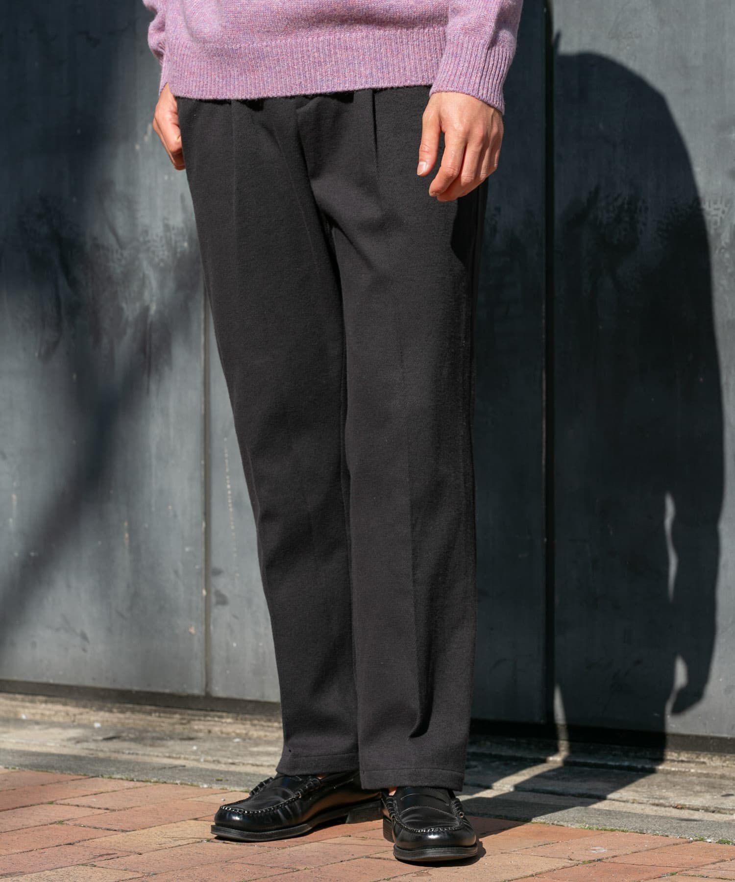 URBAN RESEARCH ROSSO「『蓄熱 / XLサイズあり』アーバンリラックスサーモライトネルスラックス」|スラックス|チャコールグレー