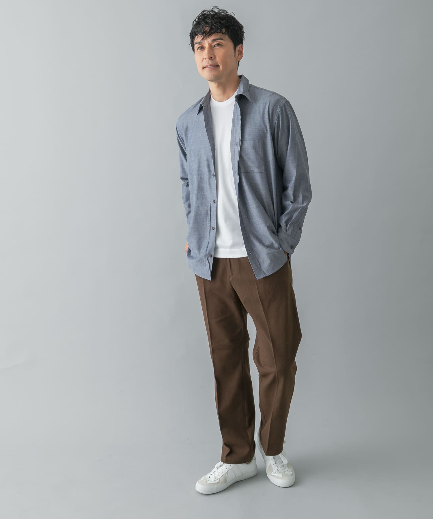 URBAN RESEARCH ROSSO「『蓄熱 / XLサイズあり』アーバンリラックスサーモライトネルスラックス」|スラックス|