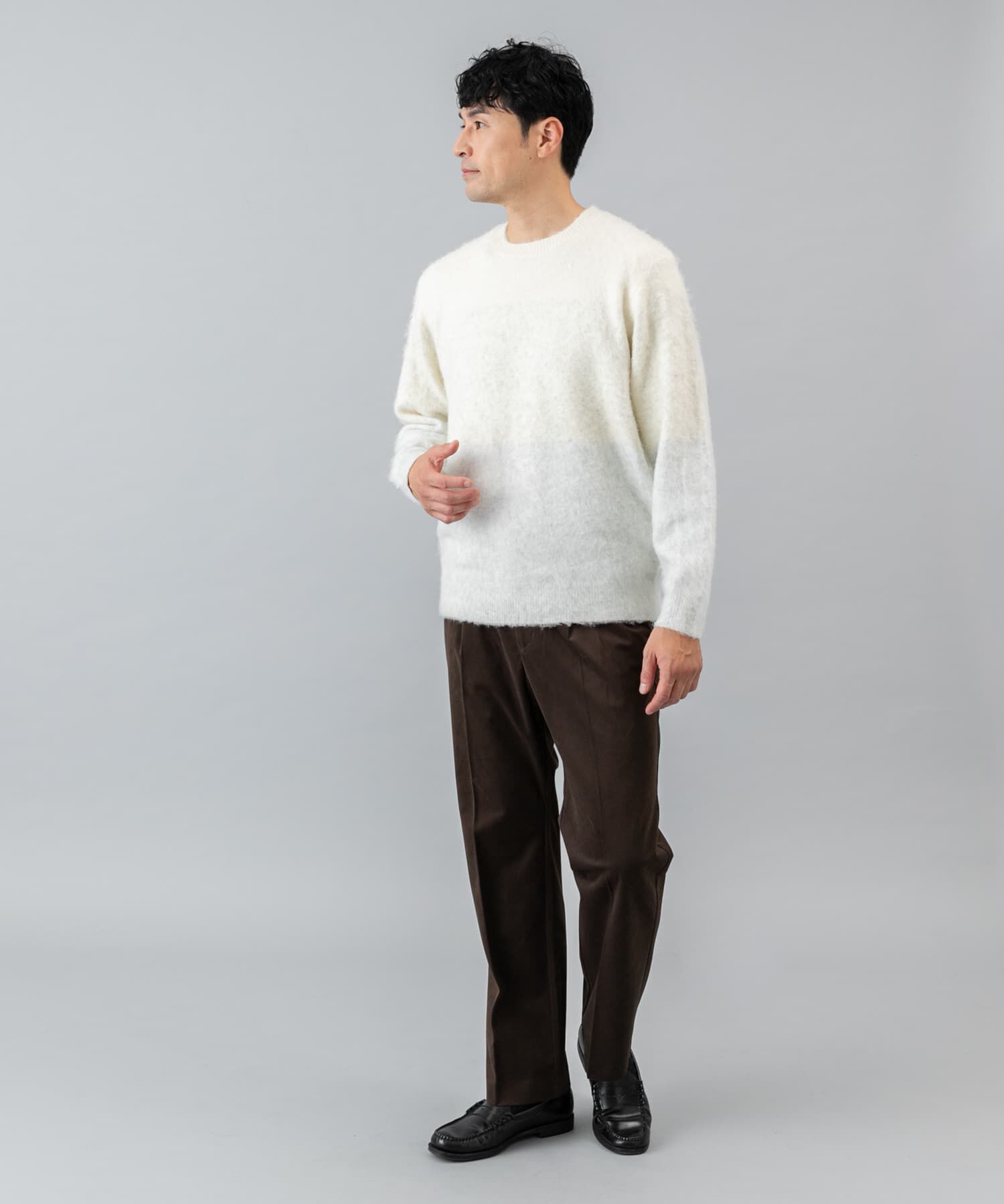 URBAN RESEARCH ROSSO「グラデーションシャギーニット」|ニット・セーター|