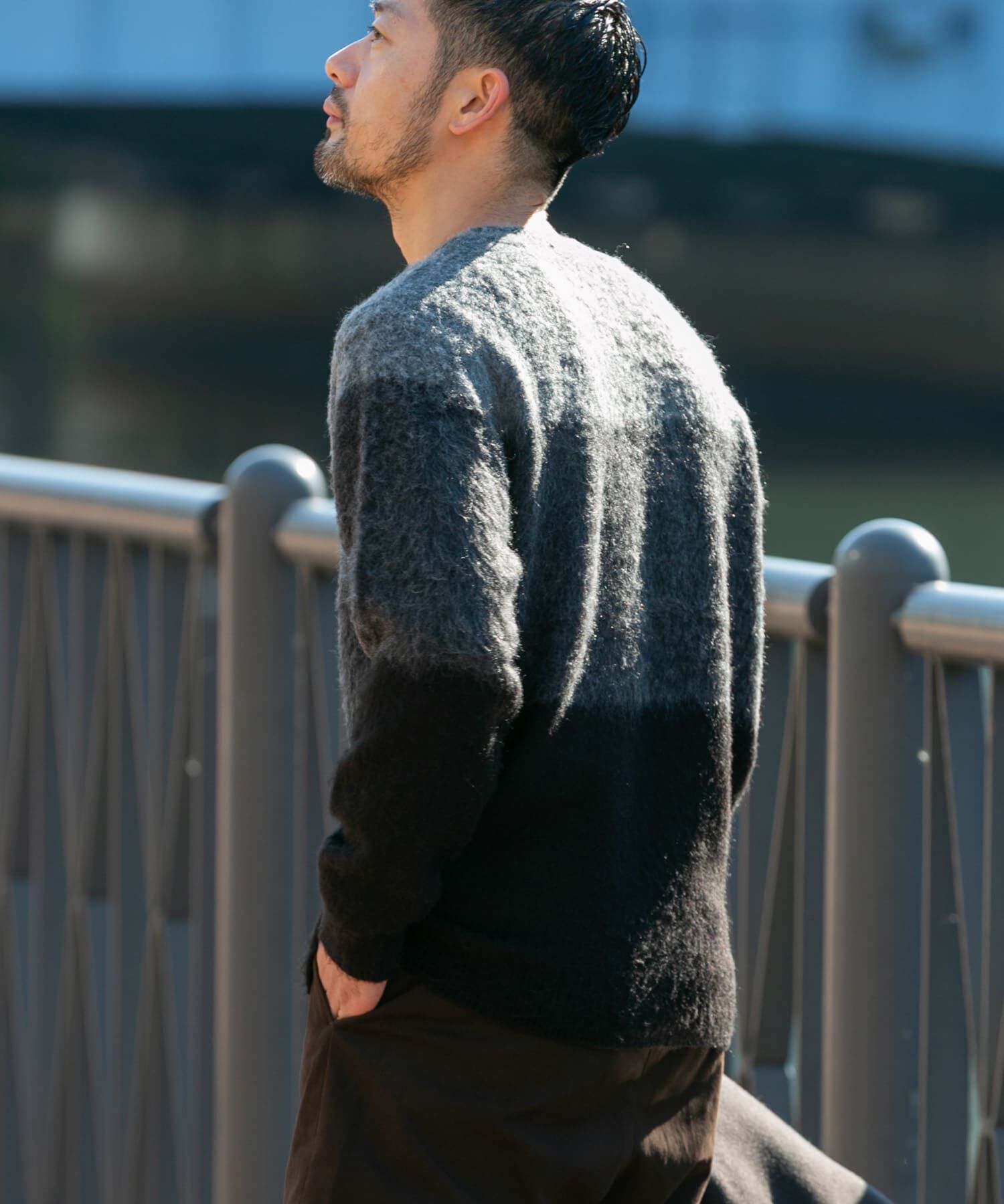 URBAN RESEARCH ROSSO「グラデーションシャギーニット」|ニット・セーター|