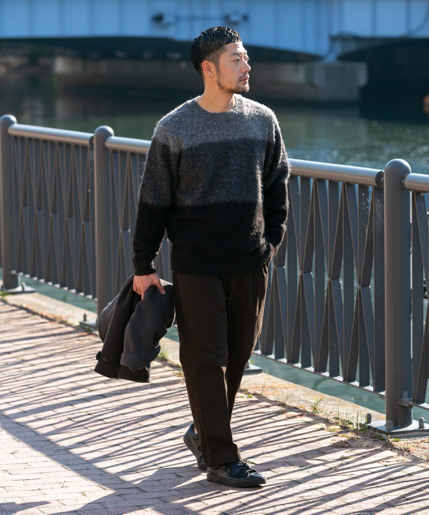 URBAN RESEARCH ROSSO「グラデーションシャギーニット」|ニット・セーター|