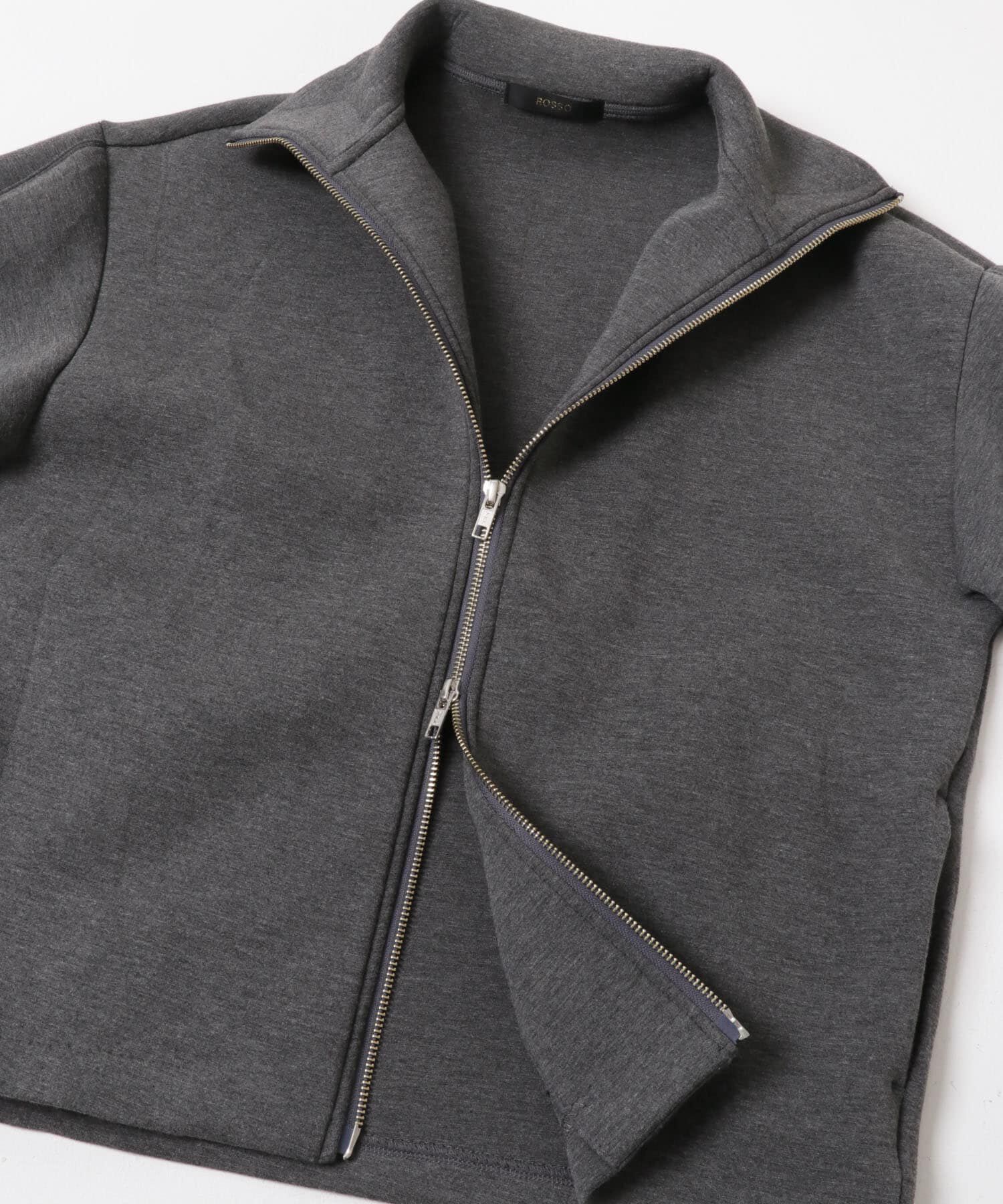 URBAN RESEARCH ROSSO「『WEB限定』刺繍スタンドダンボールブルゾン」|ノーカラーコート|