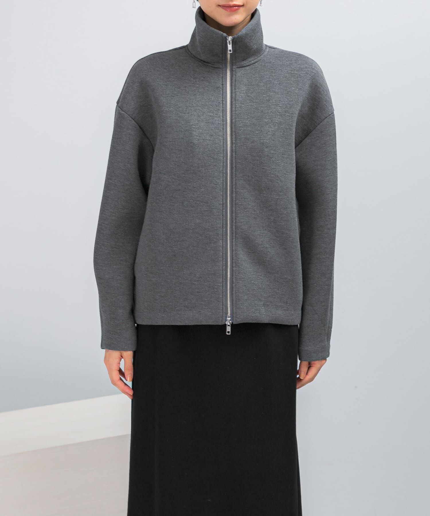 URBAN RESEARCH ROSSO「『WEB限定』刺繍スタンドダンボールブルゾン」|ノーカラーコート|