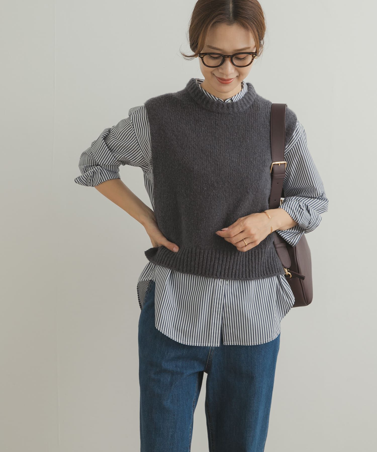 URBAN RESEARCH DOORS「ウールカシミヤニットベスト」|ベスト・ジレ|