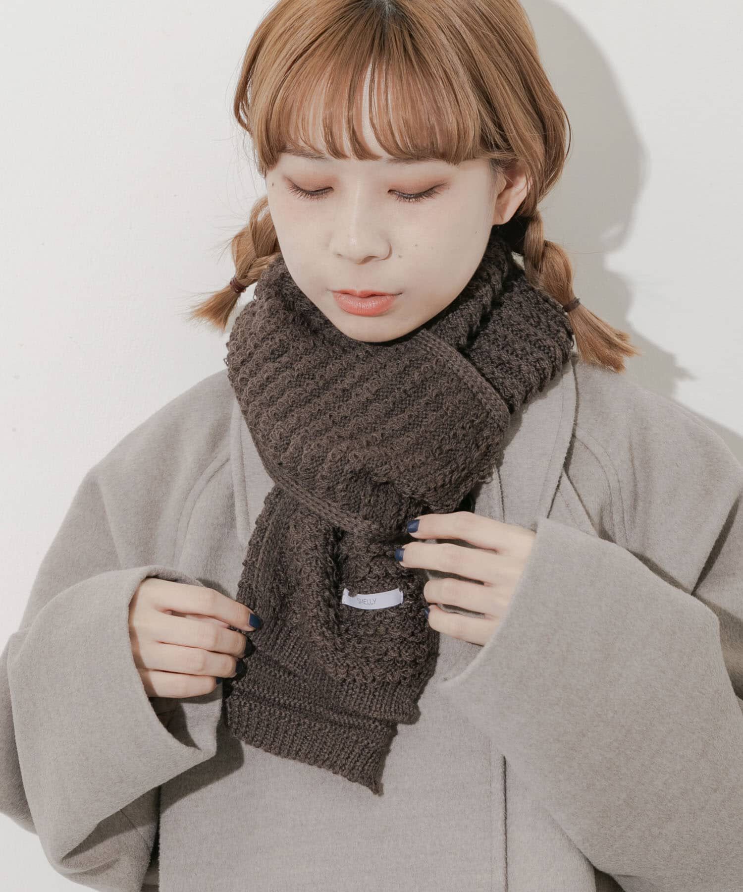 SMELLY「コンパクトニットマフラー」|マフラー|