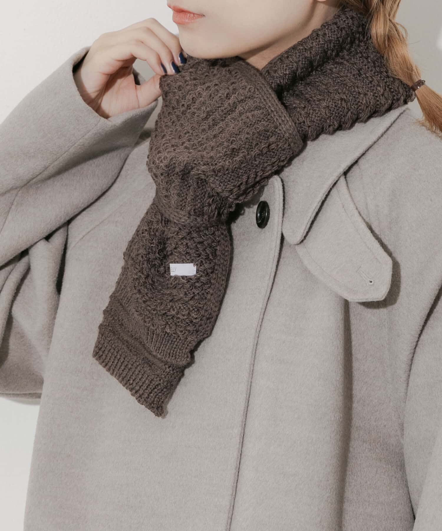 SMELLY「コンパクトニットマフラー」|マフラー|