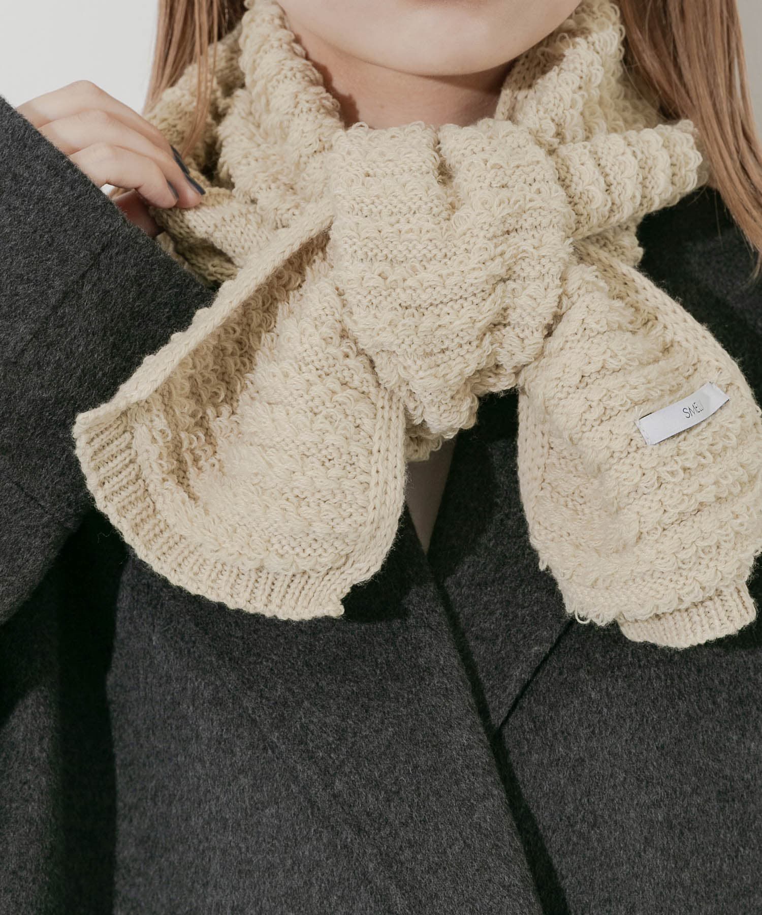 SMELLY「コンパクトニットマフラー」|マフラー|