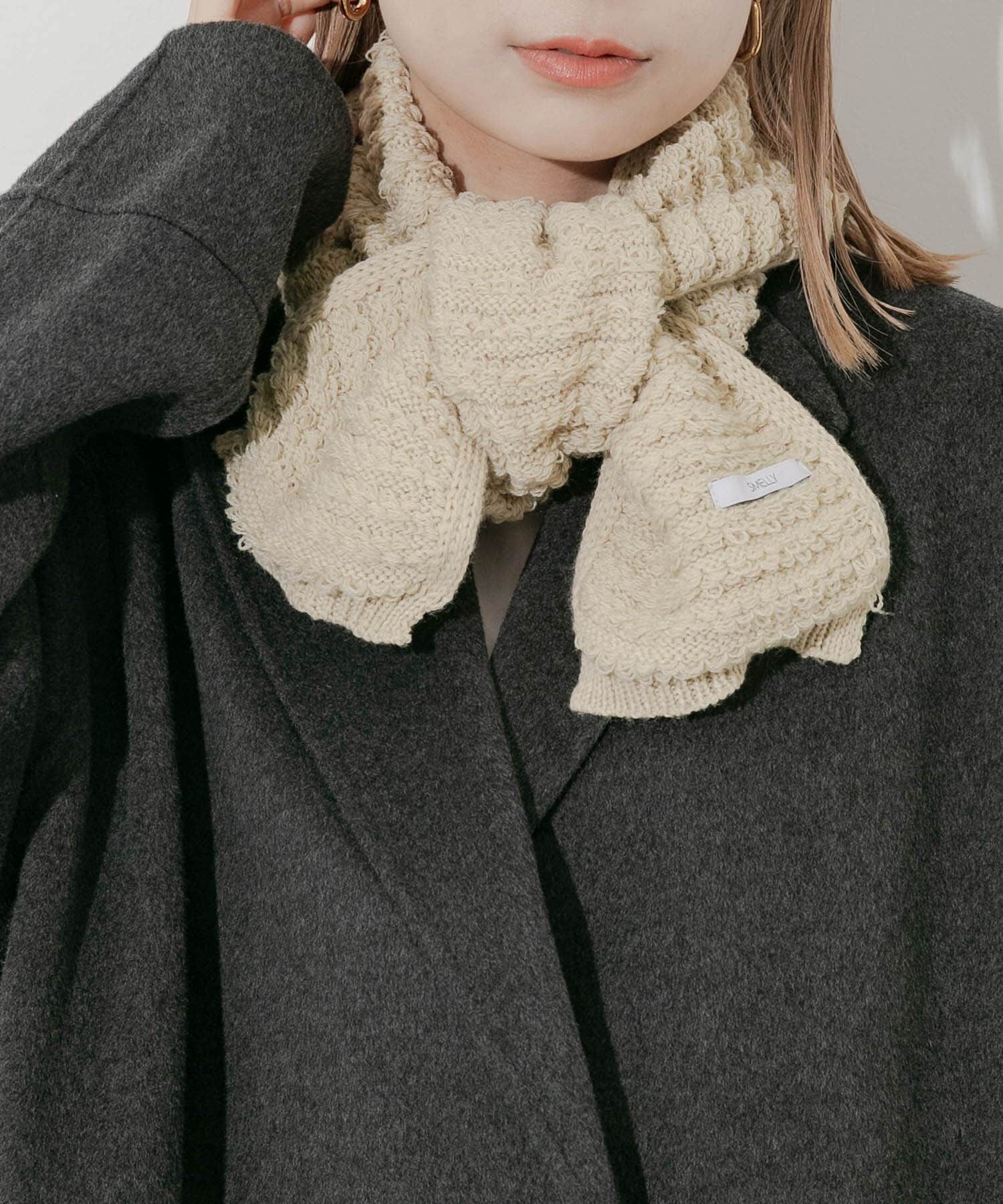 SMELLY「コンパクトニットマフラー」|マフラー|