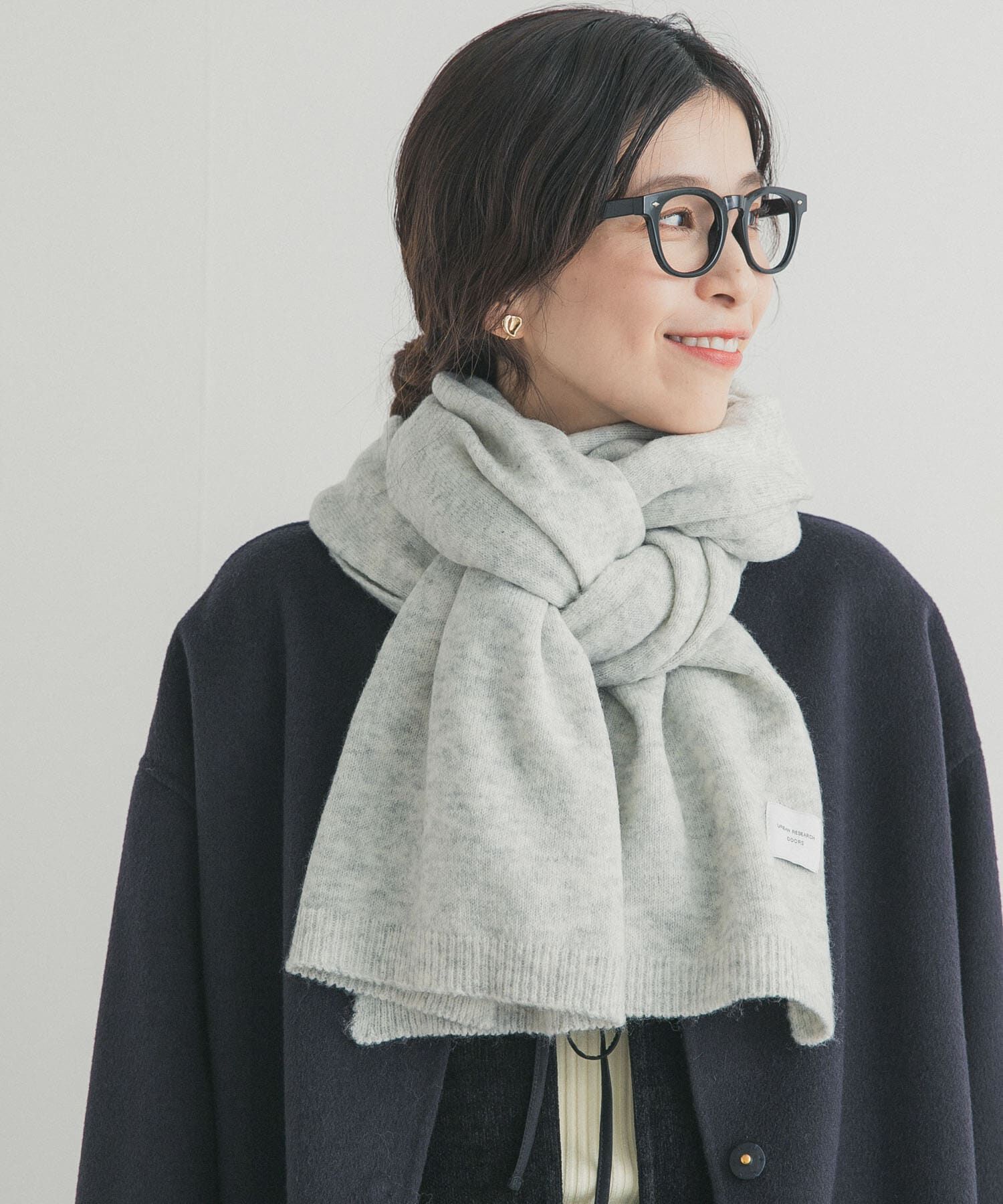 URBAN RESEARCH DOORS「メランジニットストール」|ストール|