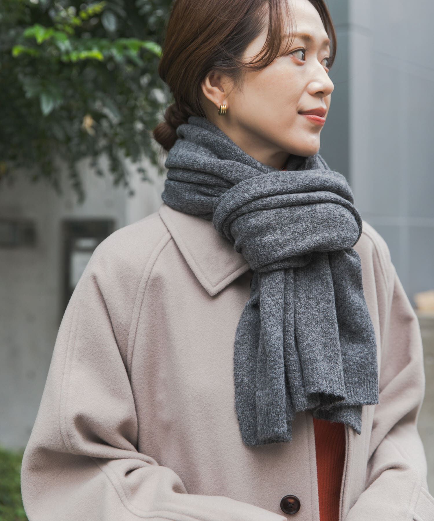 URBAN RESEARCH DOORS「メランジニットストール」|ストール|