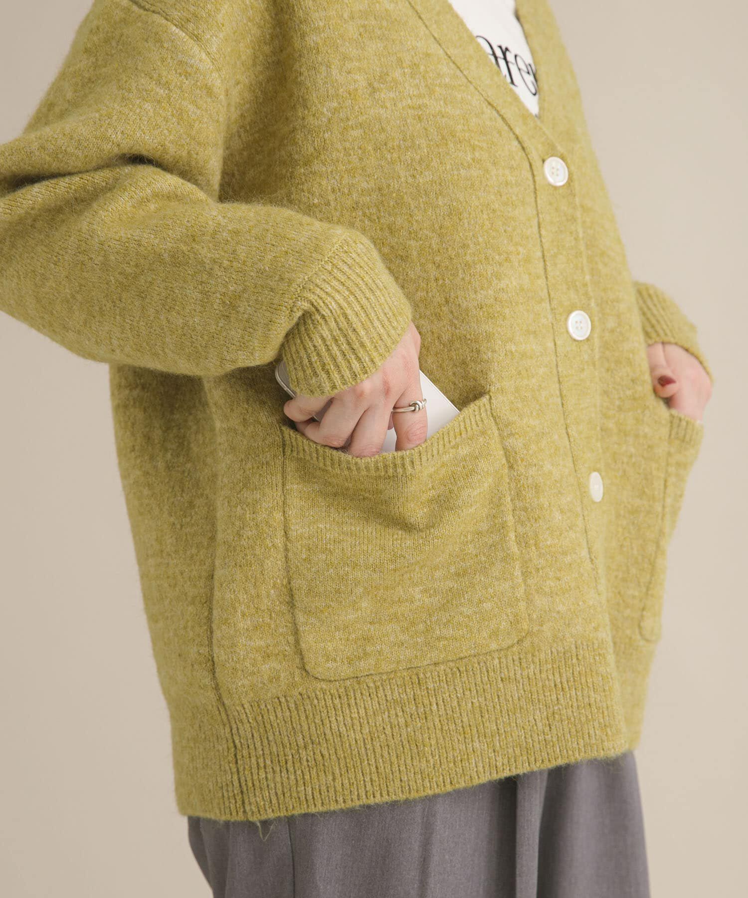 URBAN RESEARCH DOORS「『スタッフ企画』ダブルフェイスVネックカーディガン」|カーディガン|