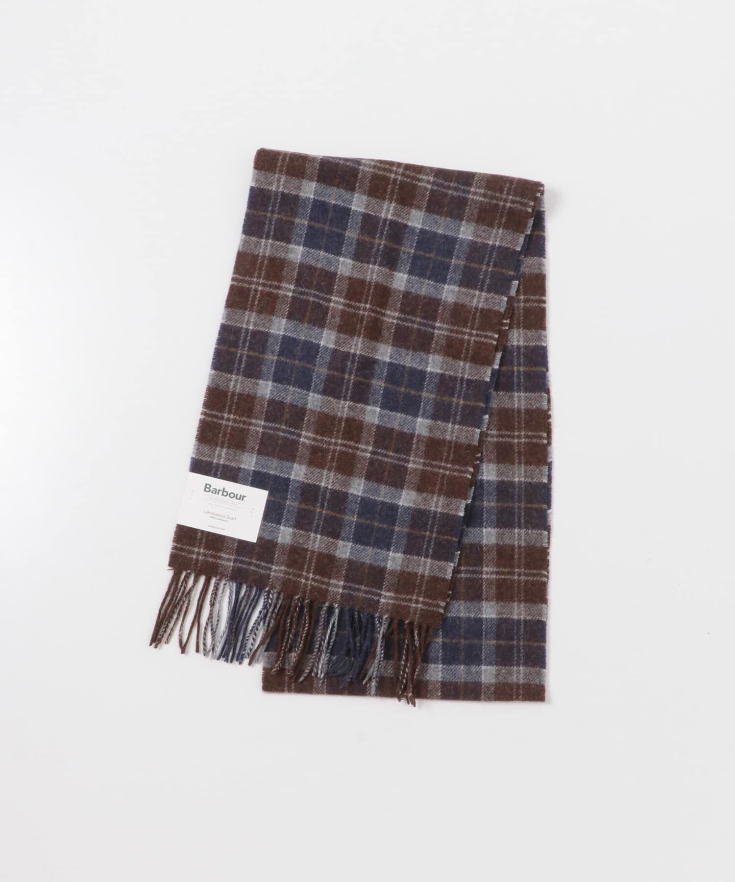URBAN RESEARCH DOORS「Barbour　TARTAN LAMBSWOOL SCARF」|マフラー|ブルー系その他