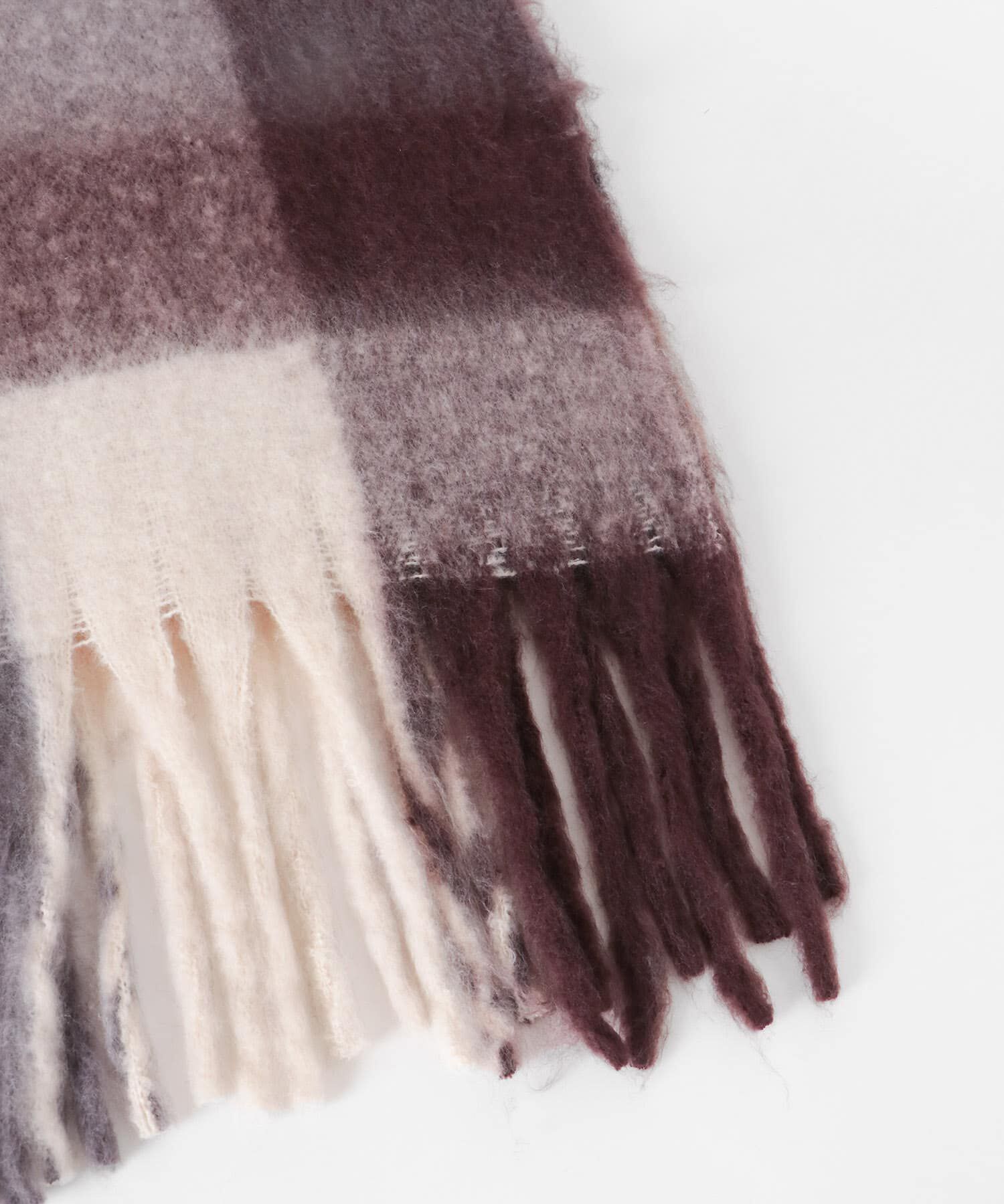 Sonny Label 「フラッフィーボリュームチェックマフラー」|マフラー|