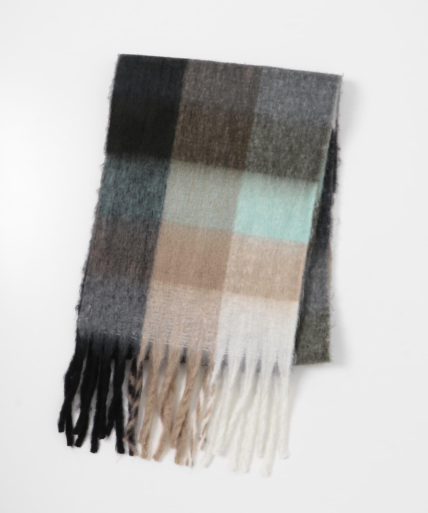 Sonny Label 「フラッフィーボリュームチェックマフラー」|マフラー|