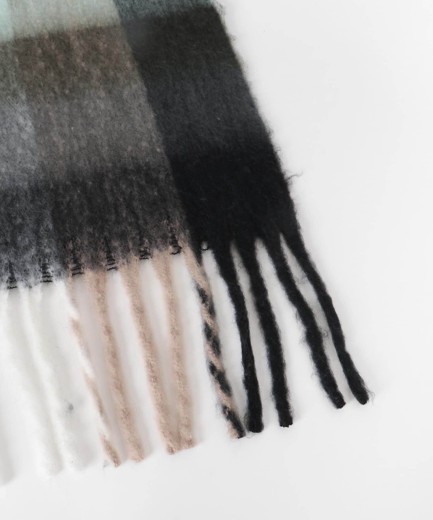 Sonny Label 「フラッフィーボリュームチェックマフラー」|マフラー|