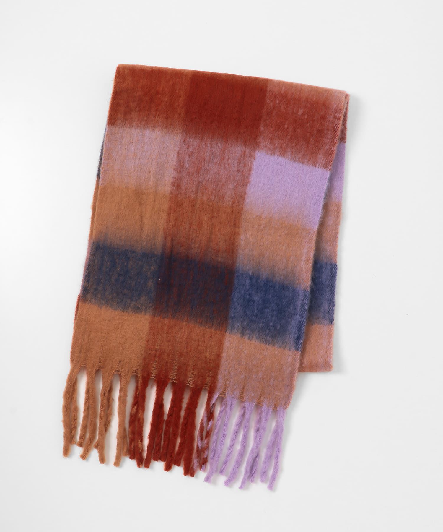 Sonny Label 「フラッフィーボリュームチェックマフラー」|マフラー|