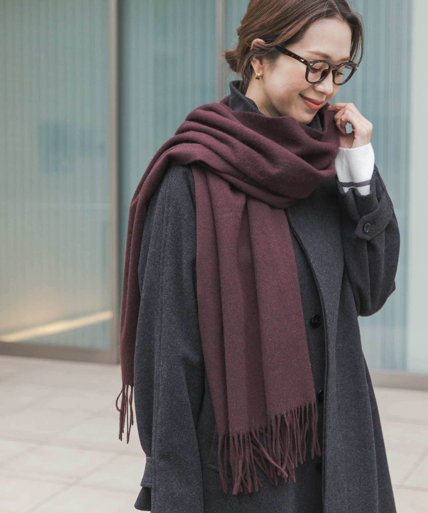 URBAN RESEARCH DOORS「しっとりカシミヤ混ストール」|ストール|